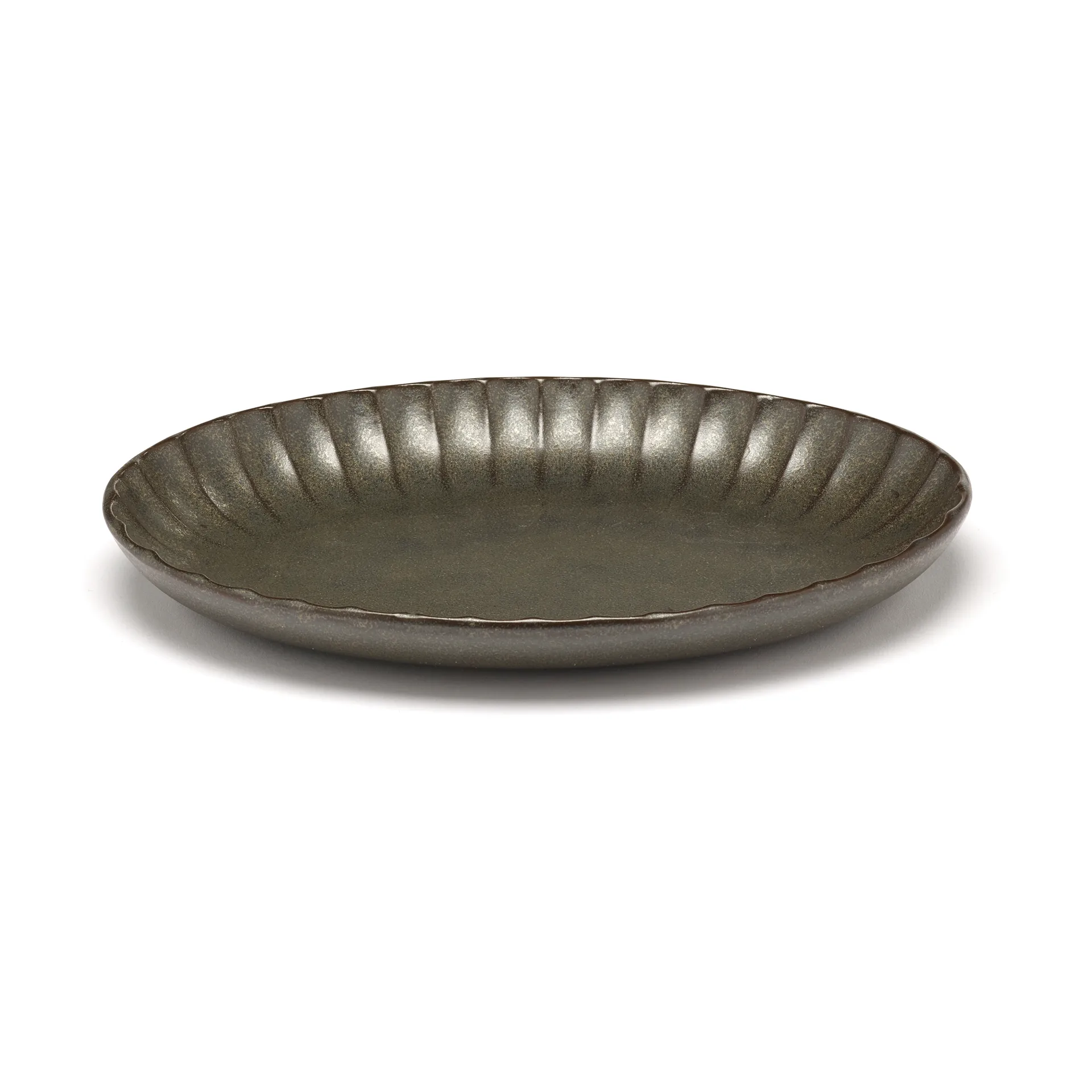 Serax Inku oval serveringsskål M 15,4x22 cm Green