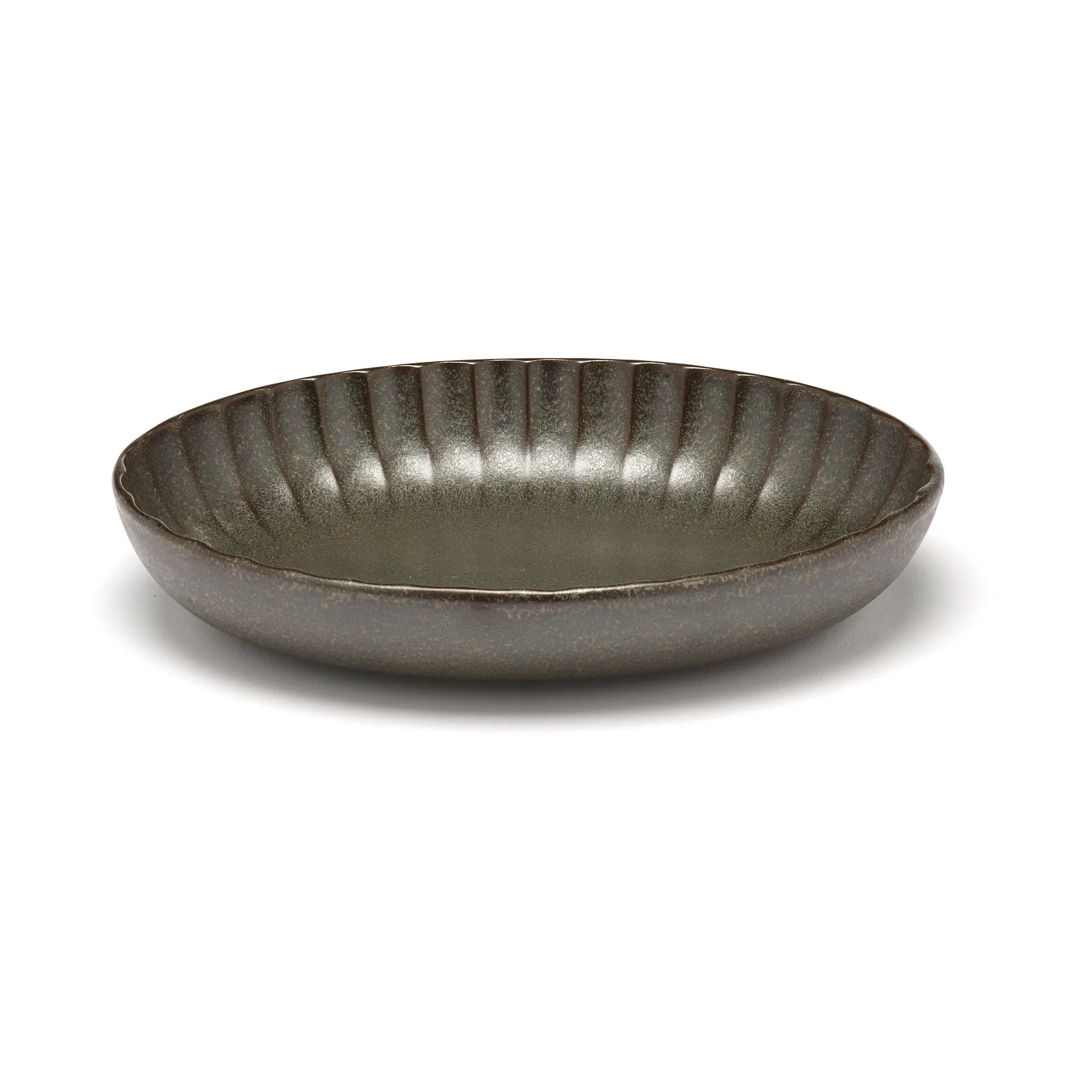 Serax Inku oval serveringsskål S 13x19 cm Green