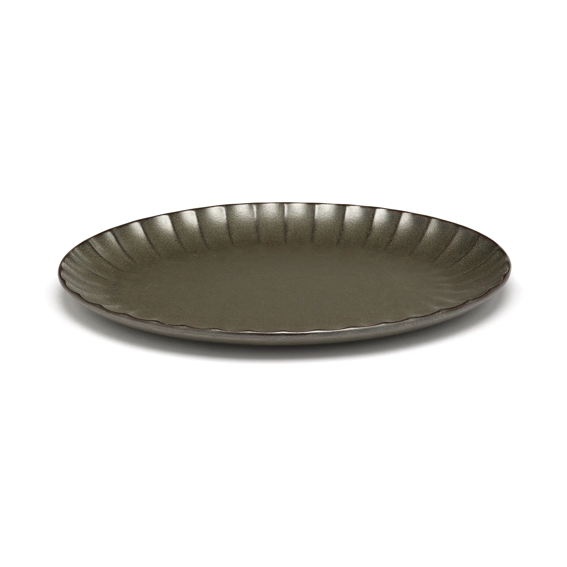 Serax Inku oval tallerken S 17,5 x 25 cm Green