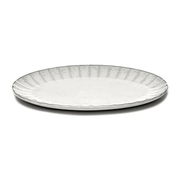 Inku oval tallrik L 21x30 cm