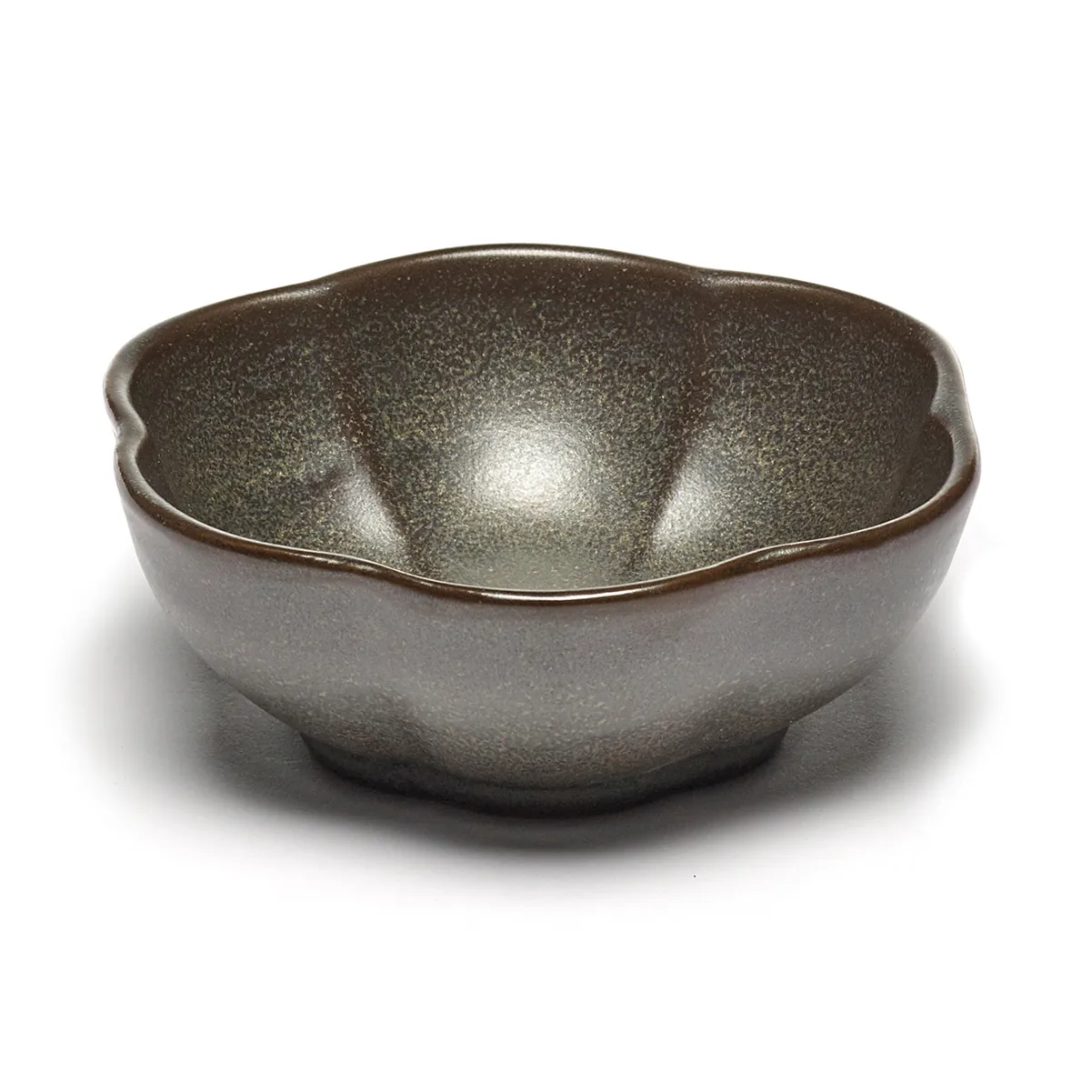Serax Inku räfflad skål M Ø11 cm Green