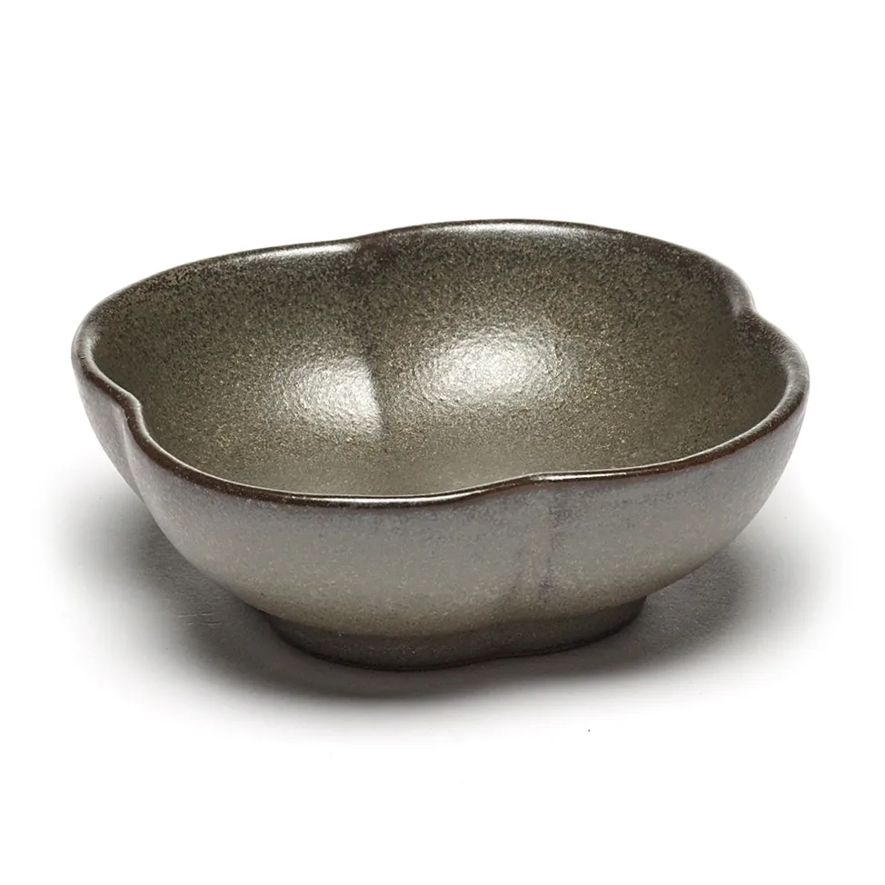 Serax Inku räfflad skål S Ø9 cm Green