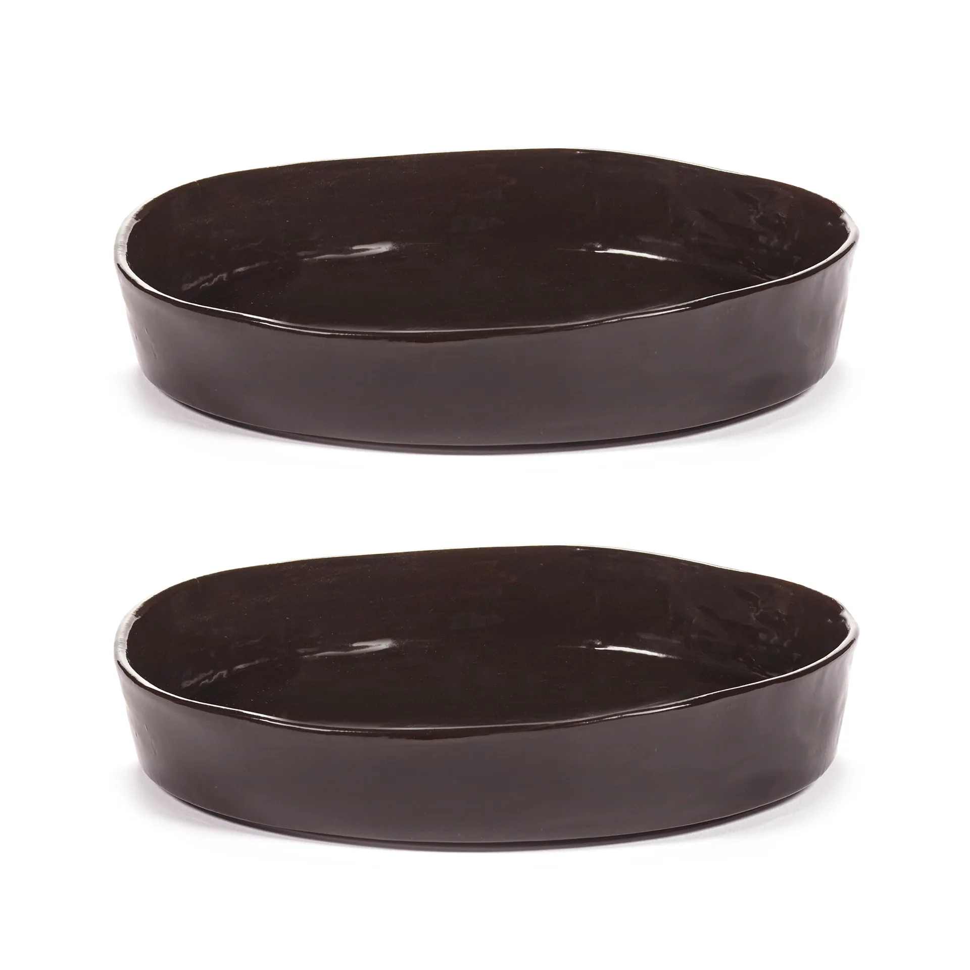 Serax La Mère dyb tallerken S Ø20 cm 2 stk Dark brown