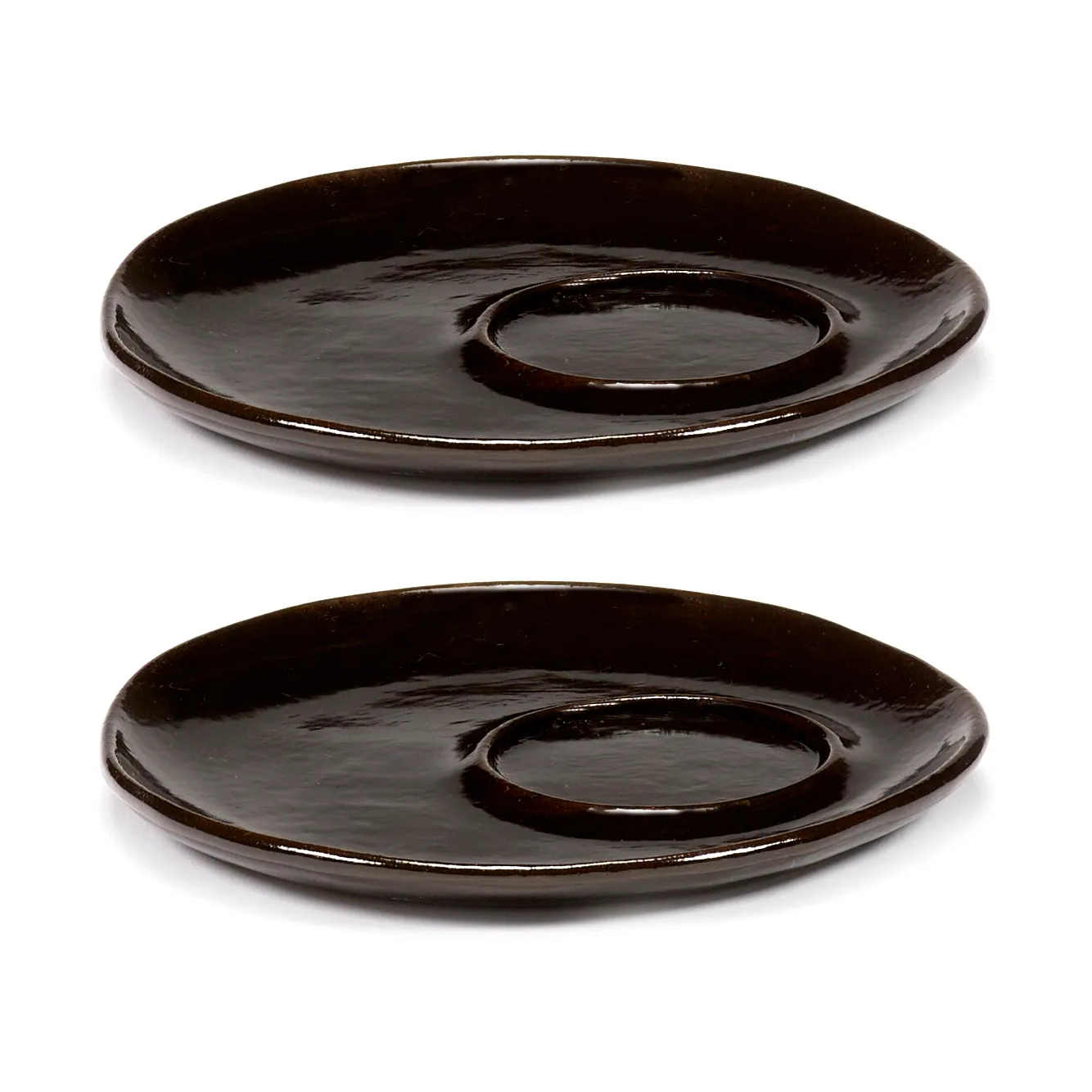 Serax La Mère fad til espressokop Ø11 cm 2 stk Dark brown