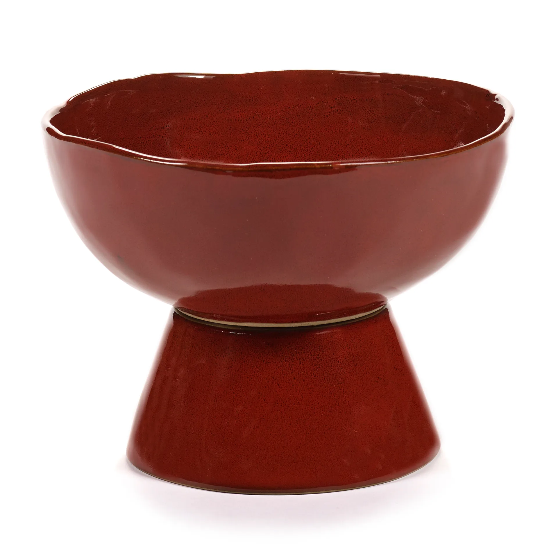 Serax La Mère skål på fod large Ø20,5 cm Venetian red billede