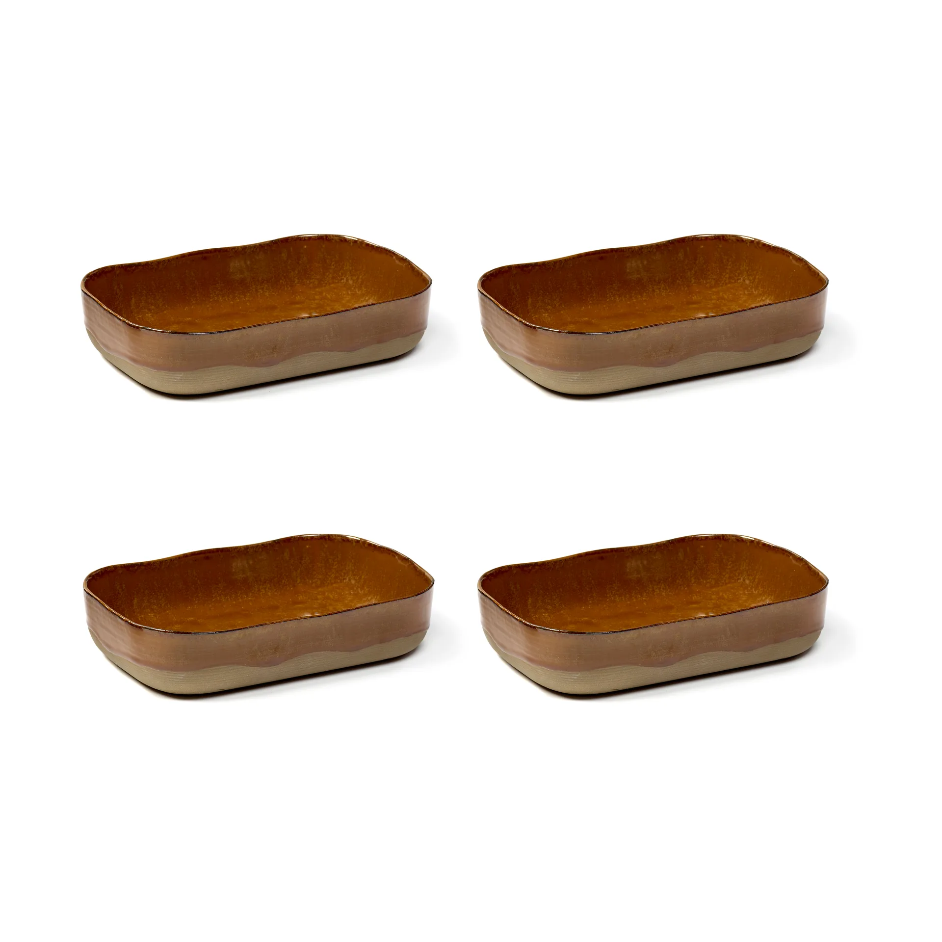 Serax La Nouvelle Table ekstra dyb fad No5 L 4 stk Brown