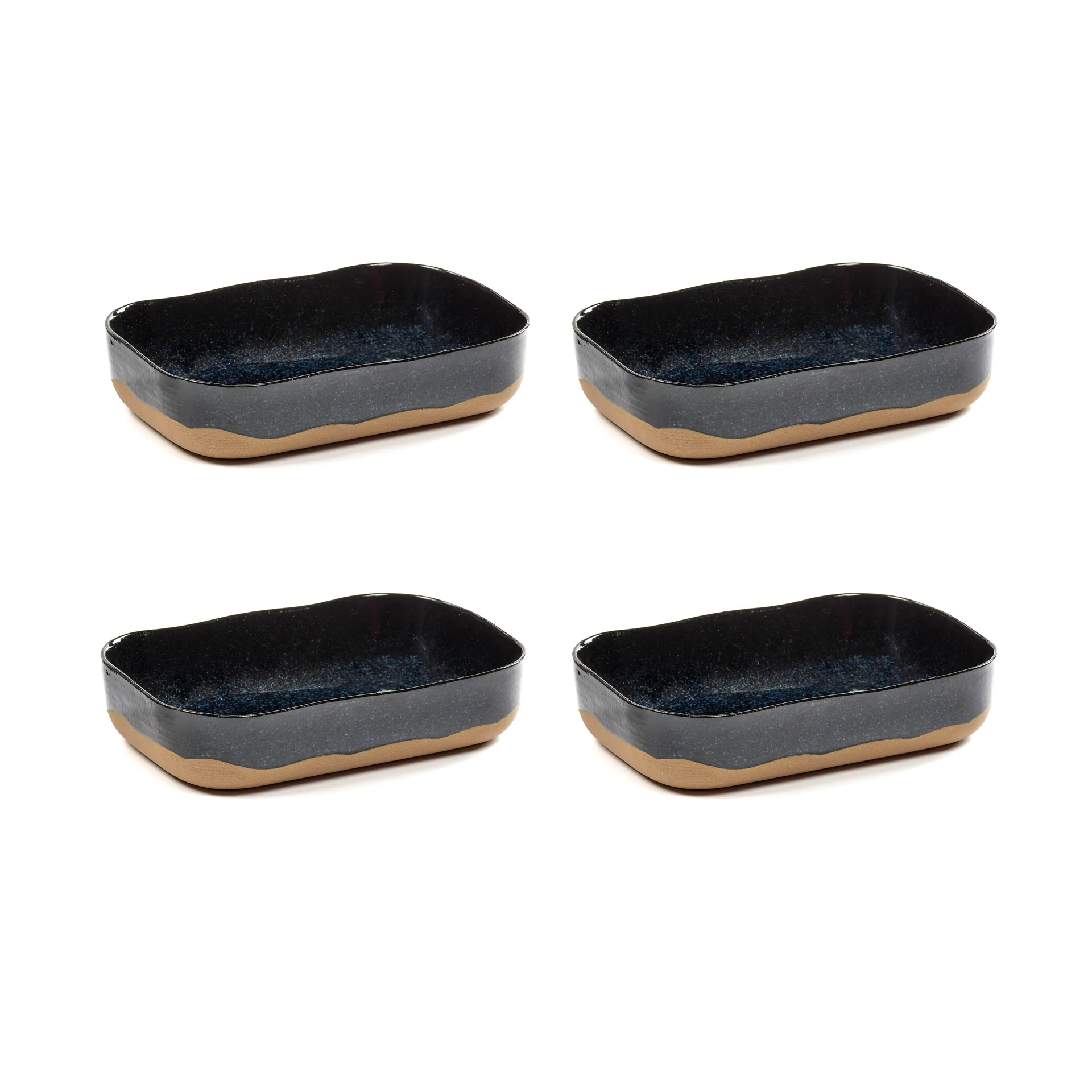 Serax La Nouvelle Table extra djupt fat No5 L 4-pack Dark blue