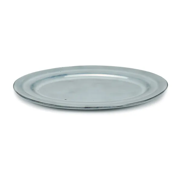 Pure serveringsskål oval glaserad