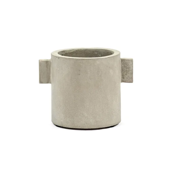 Rond kruka Ø13 cm, Natur