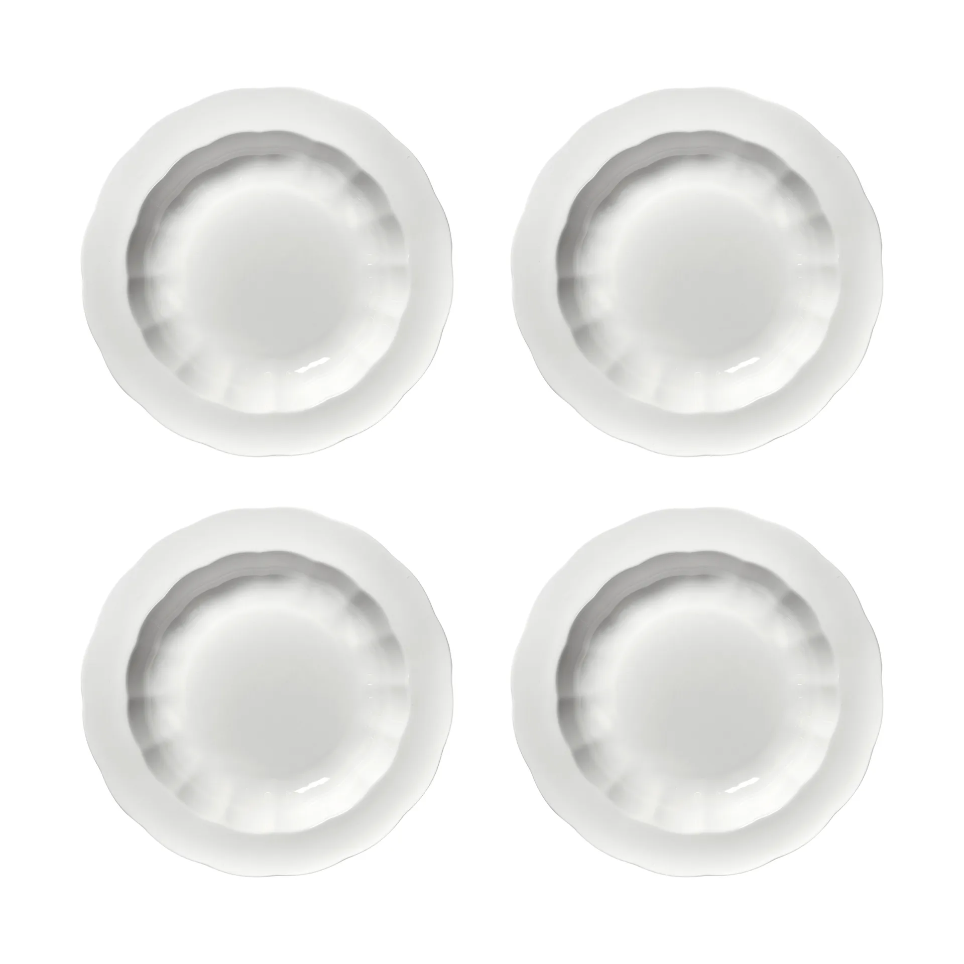 Serax Silhouette djup tallrik M &Oslash;23,7 cm 4-pack White