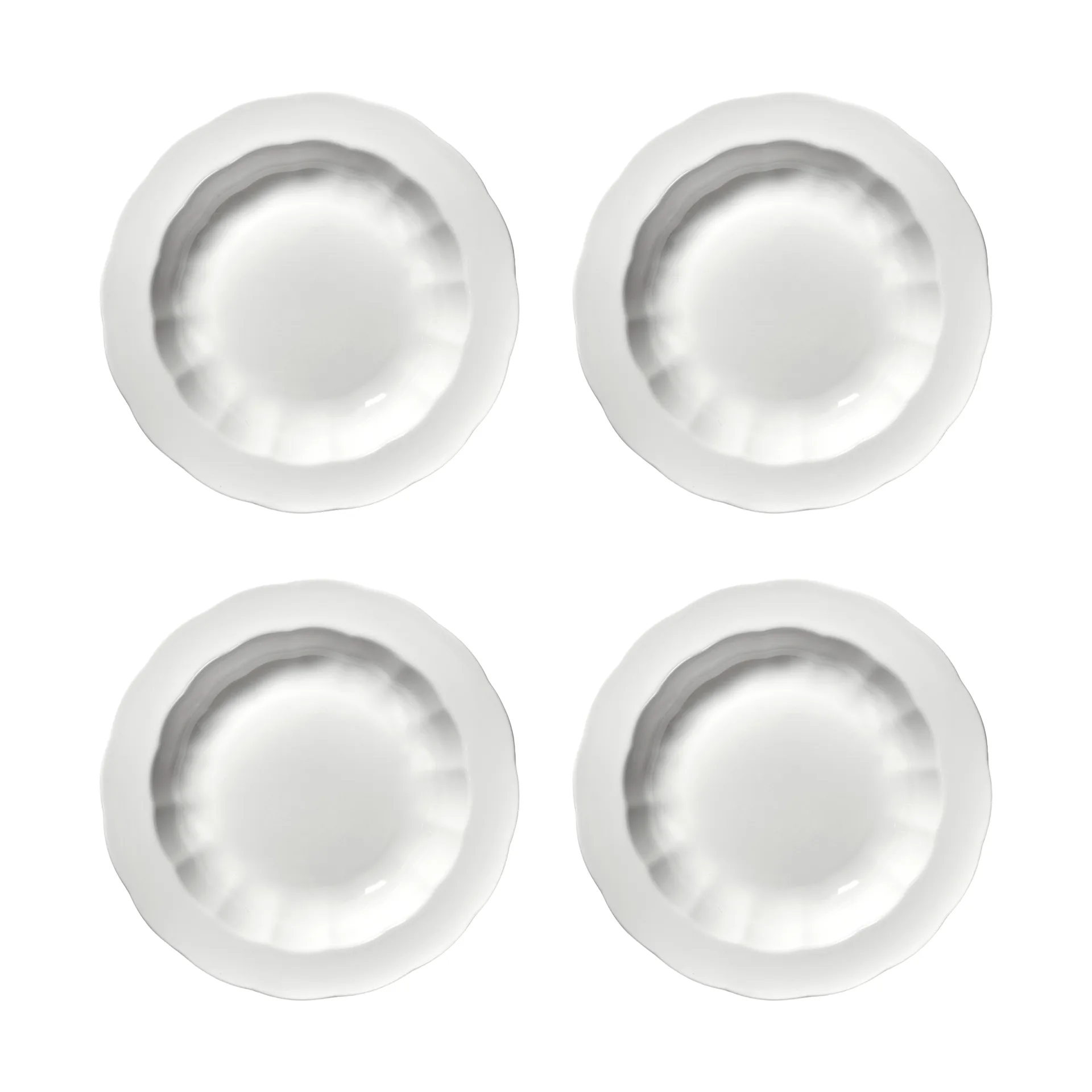 Serax Silhouette djup tallrik S &Oslash;21,5 cm 4-pack White