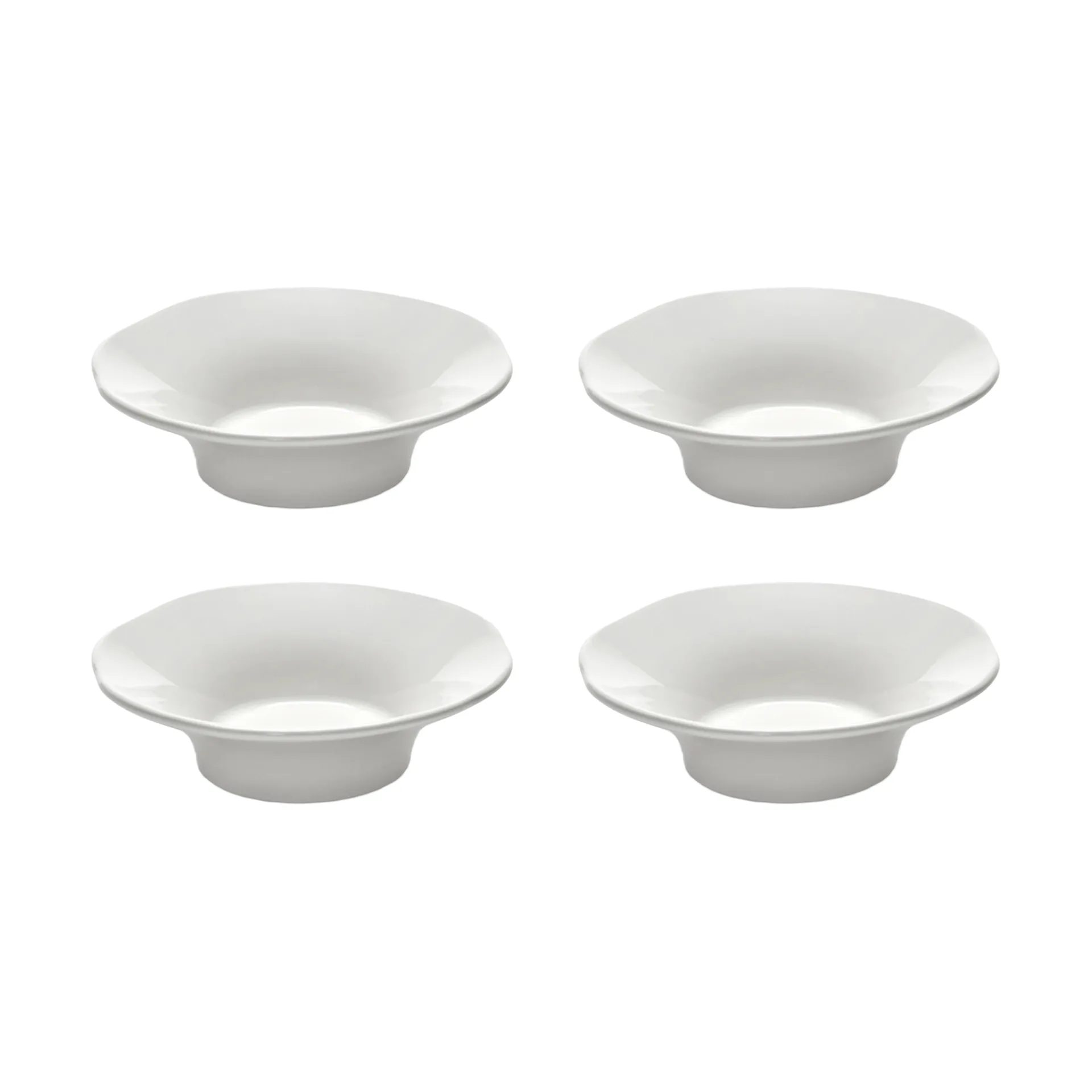 Serax Silhouette dyp sidetallerken S &Oslash;10,5 cm 4-pakn. White