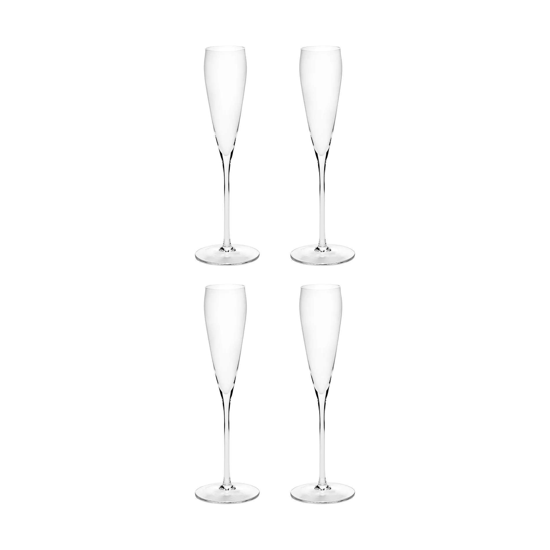 Serax Silhouette flute champagneglas 15 cl 4 stk Clear