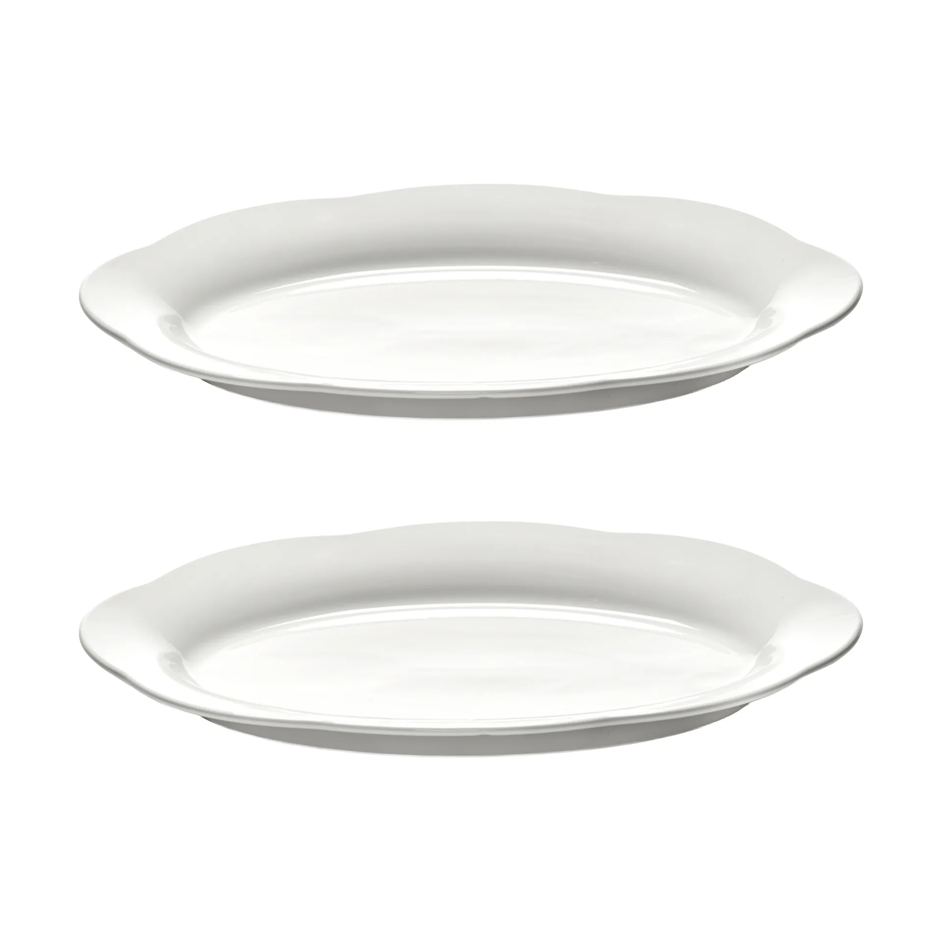 Serax Silhouette oval djup tallrik L 21x30 cm 2-pack White