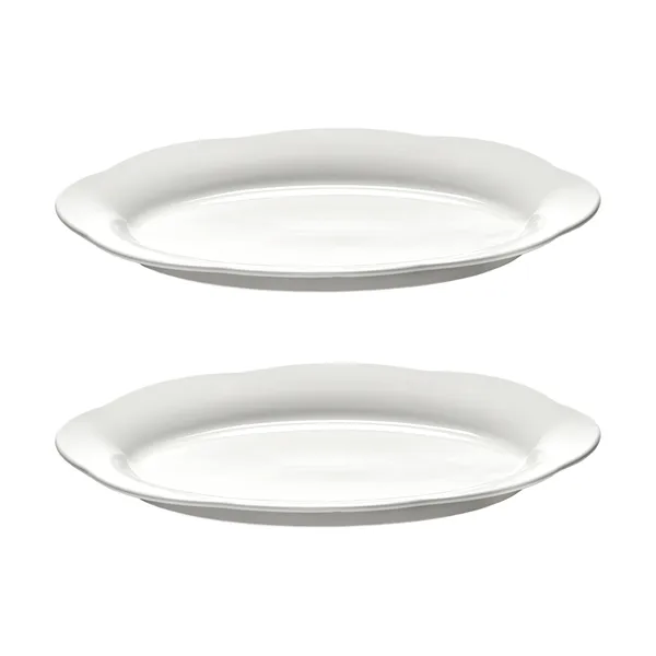 Silhouette oval djup tallrik L 21x30 cm 2-pack
