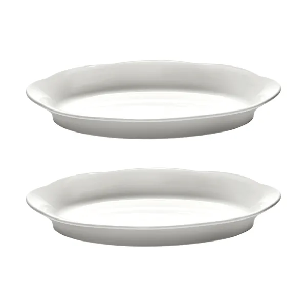 Silhouette oval djup tallrik M 15x24,5 cm 2-pack