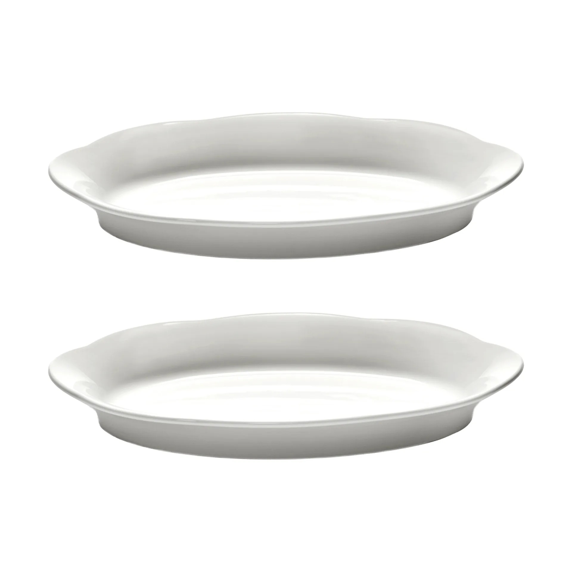 Serax Silhouette oval dyb tallerken M 15x24,5 cm 2 stk White