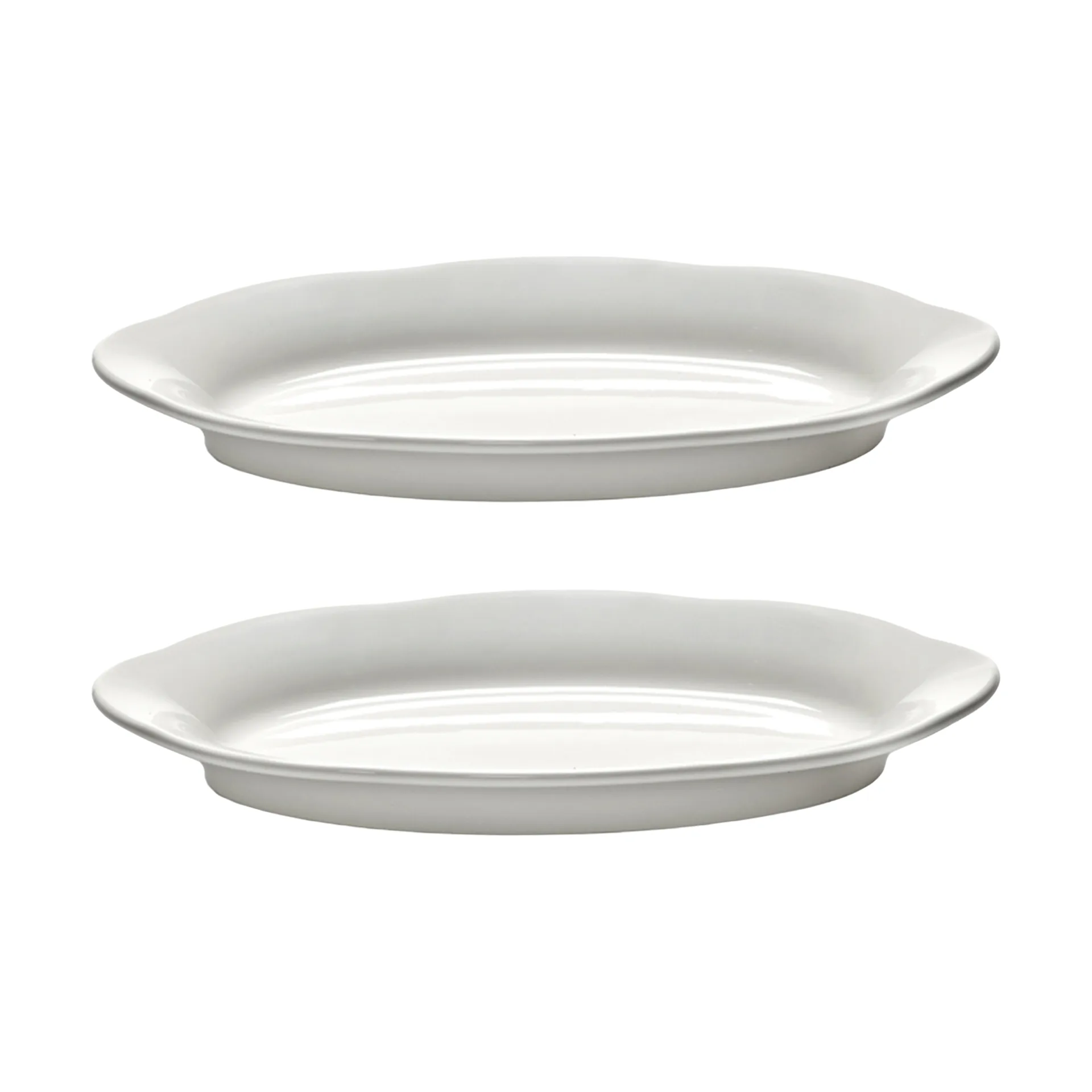 Serax Silhouette oval dyb tallerken S 10x18,5 cm 2 stk White