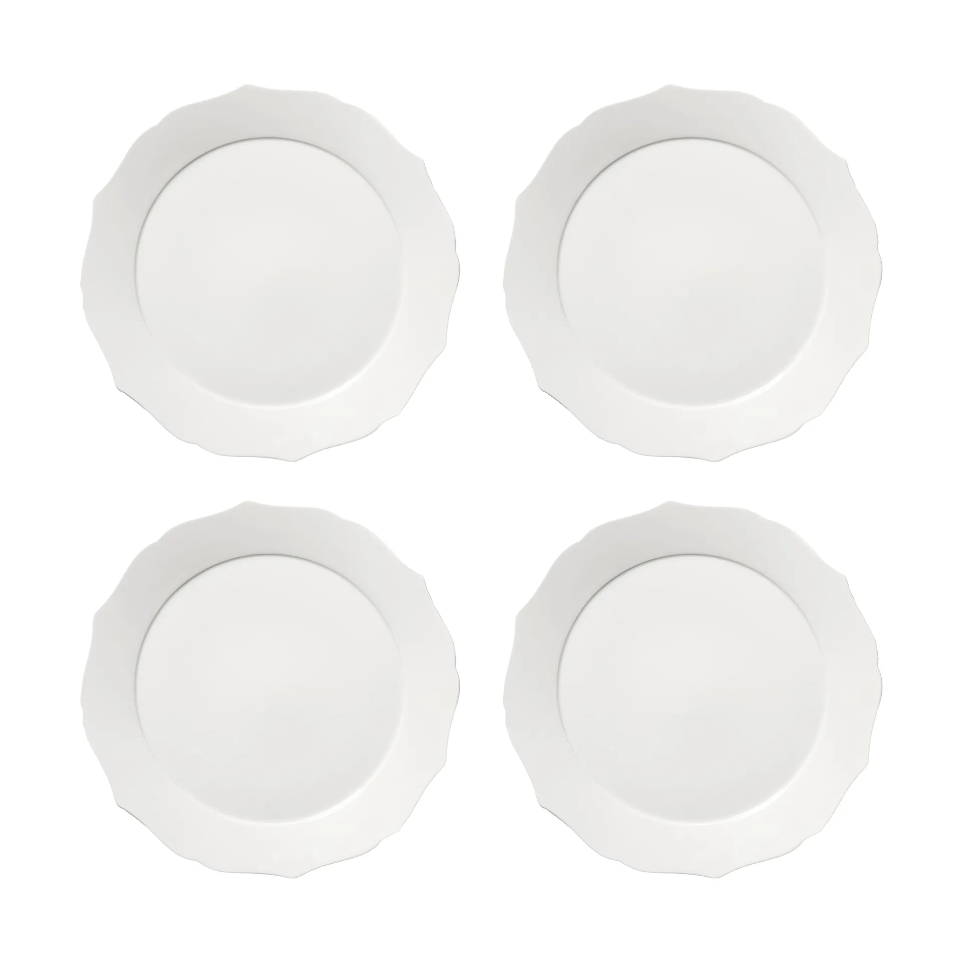 Serax Silhouette tallerken L &Oslash;26 cm 4 stk White