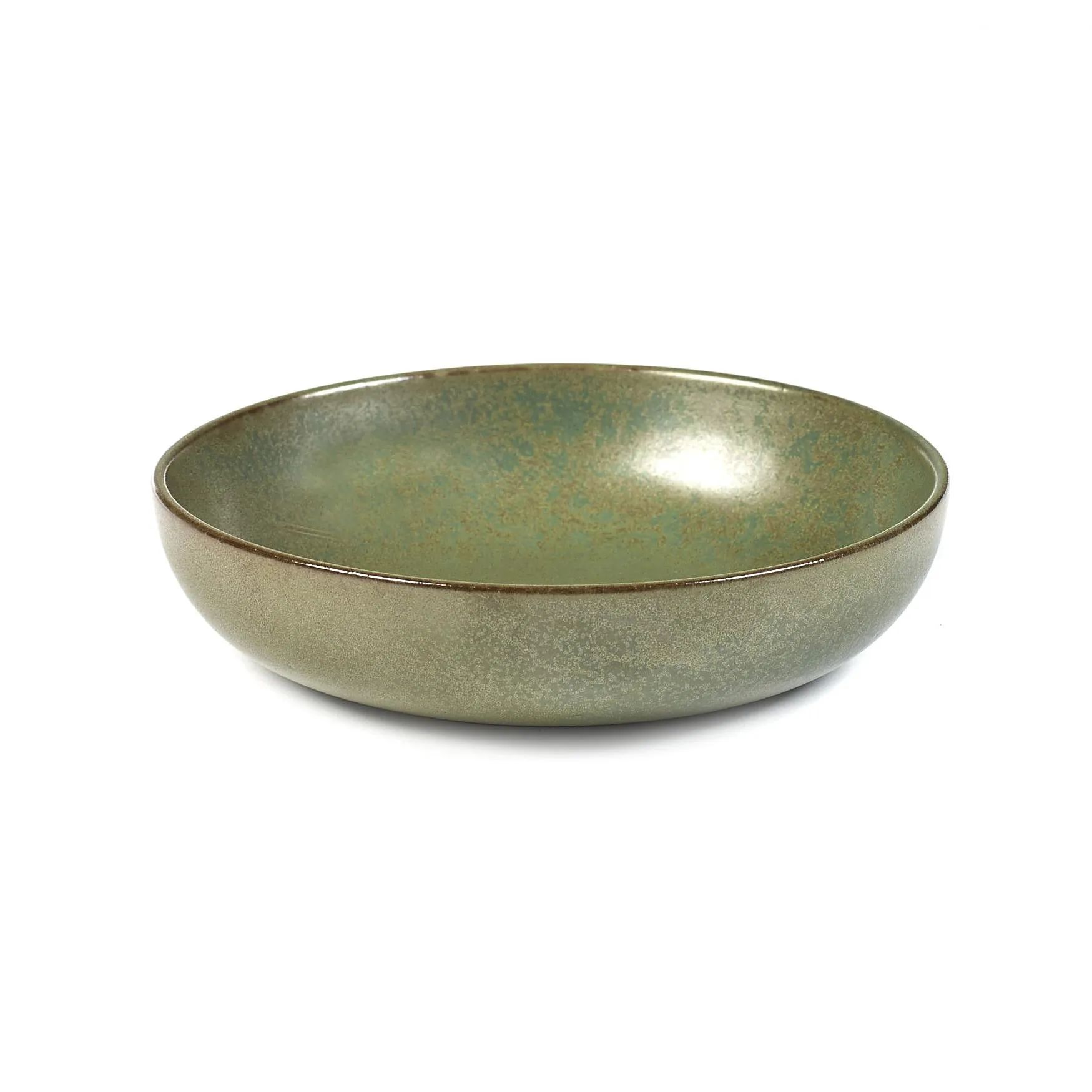 Serax Surface dyb tallerken 16 cm Camogreen
