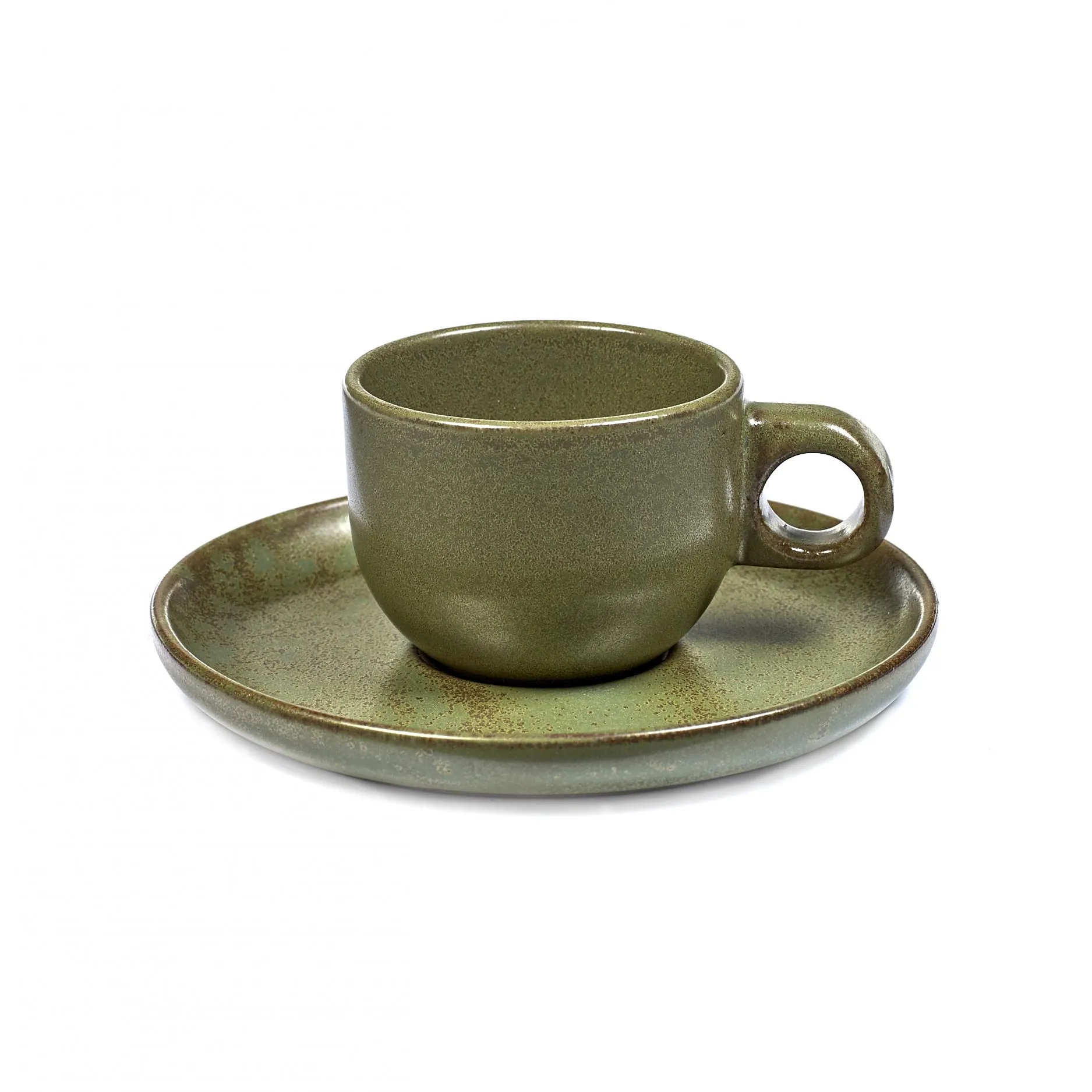 Serax Surface espressokop med underkop 10 cl Camogreen