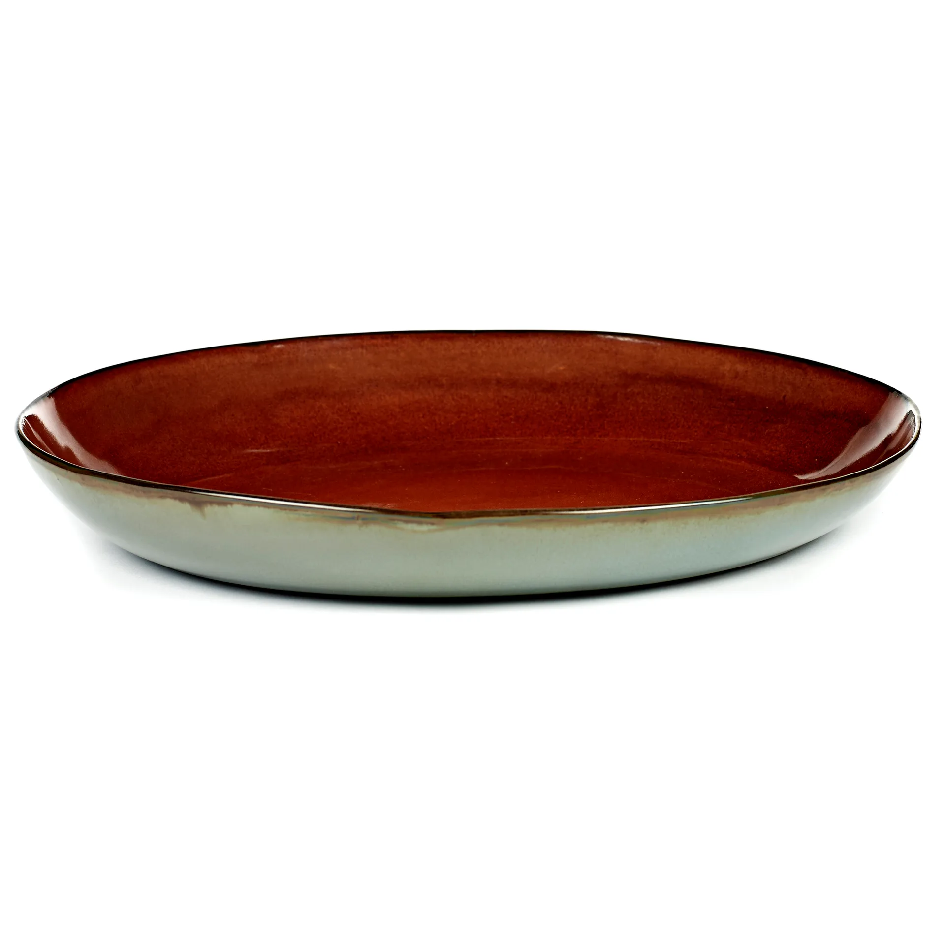 Serax Terres de Rêves serveringsfad 35,5 cm Rust/Smokey blue