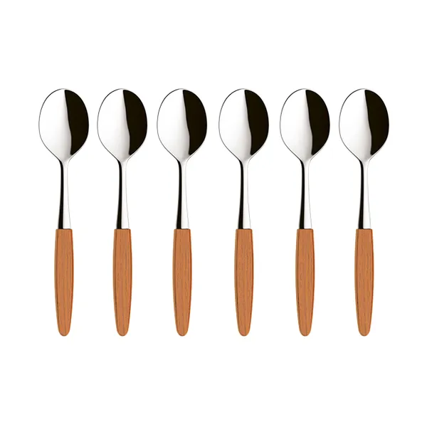 Skaugum dessertsked 6-pack Ecco Teak