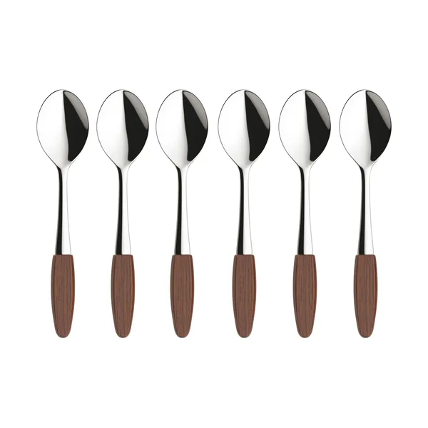 Skaugum tesked 6-pack Ecco Teak