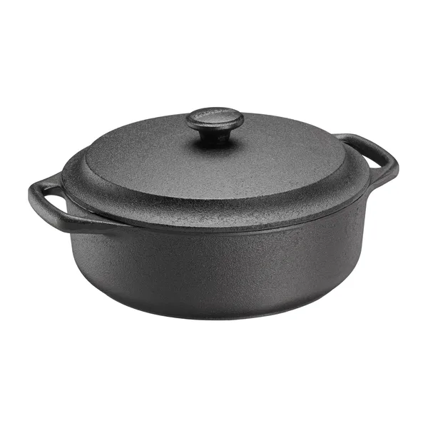 Skeppshult gryta rund med järnlock, 3 L