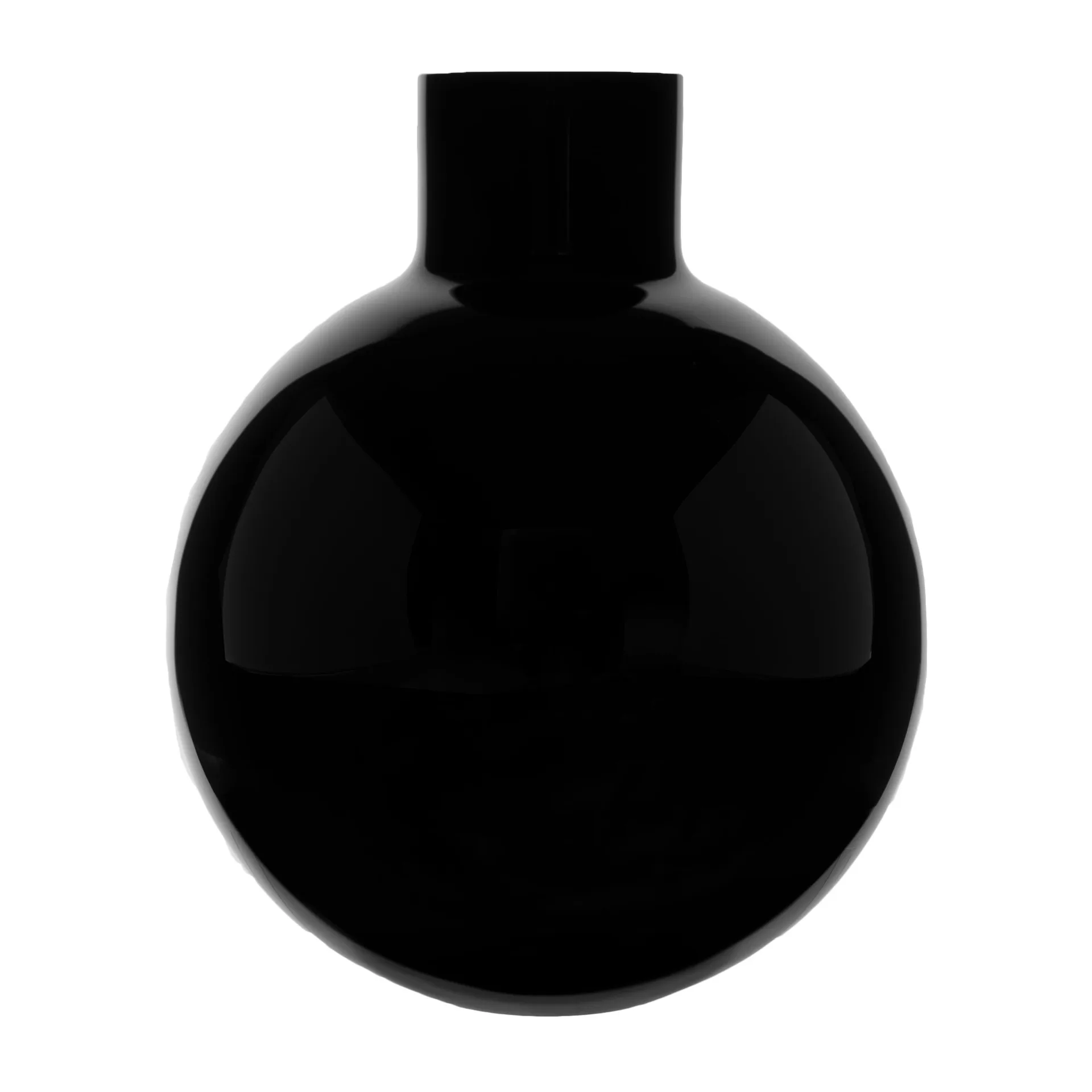 Skrufs Glasbruk Vase Pallo Noir — vue 3