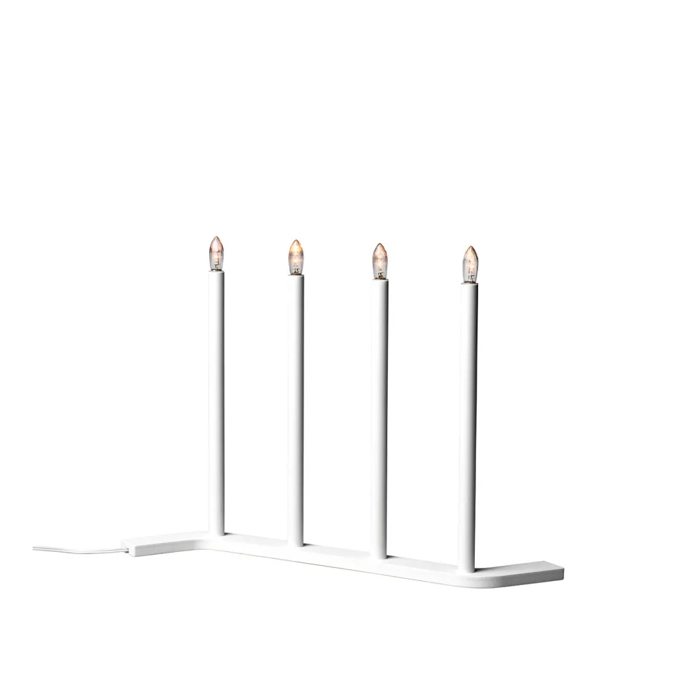 SMD Design Advent RE bougeoir de l’avent blanc, 4 bougies