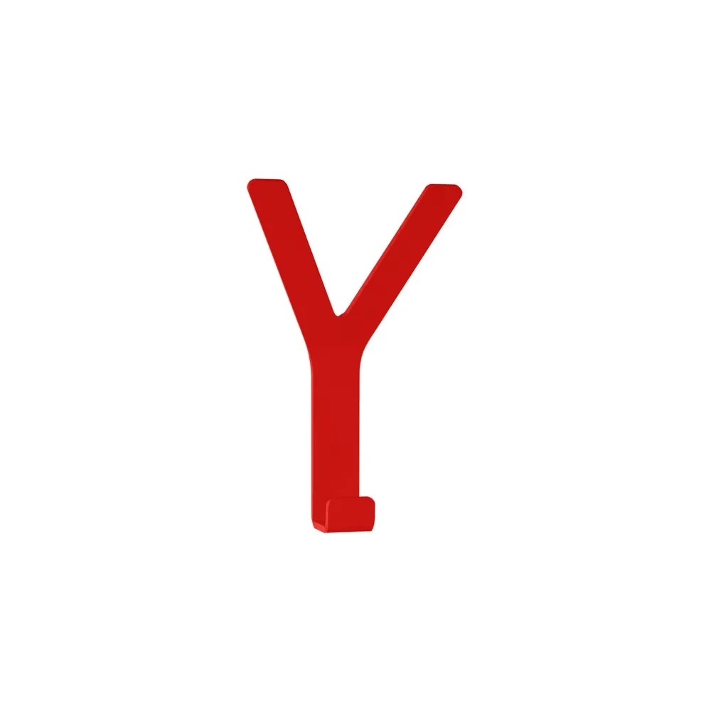 SMD Design Patère en forme de Y Midi rouge