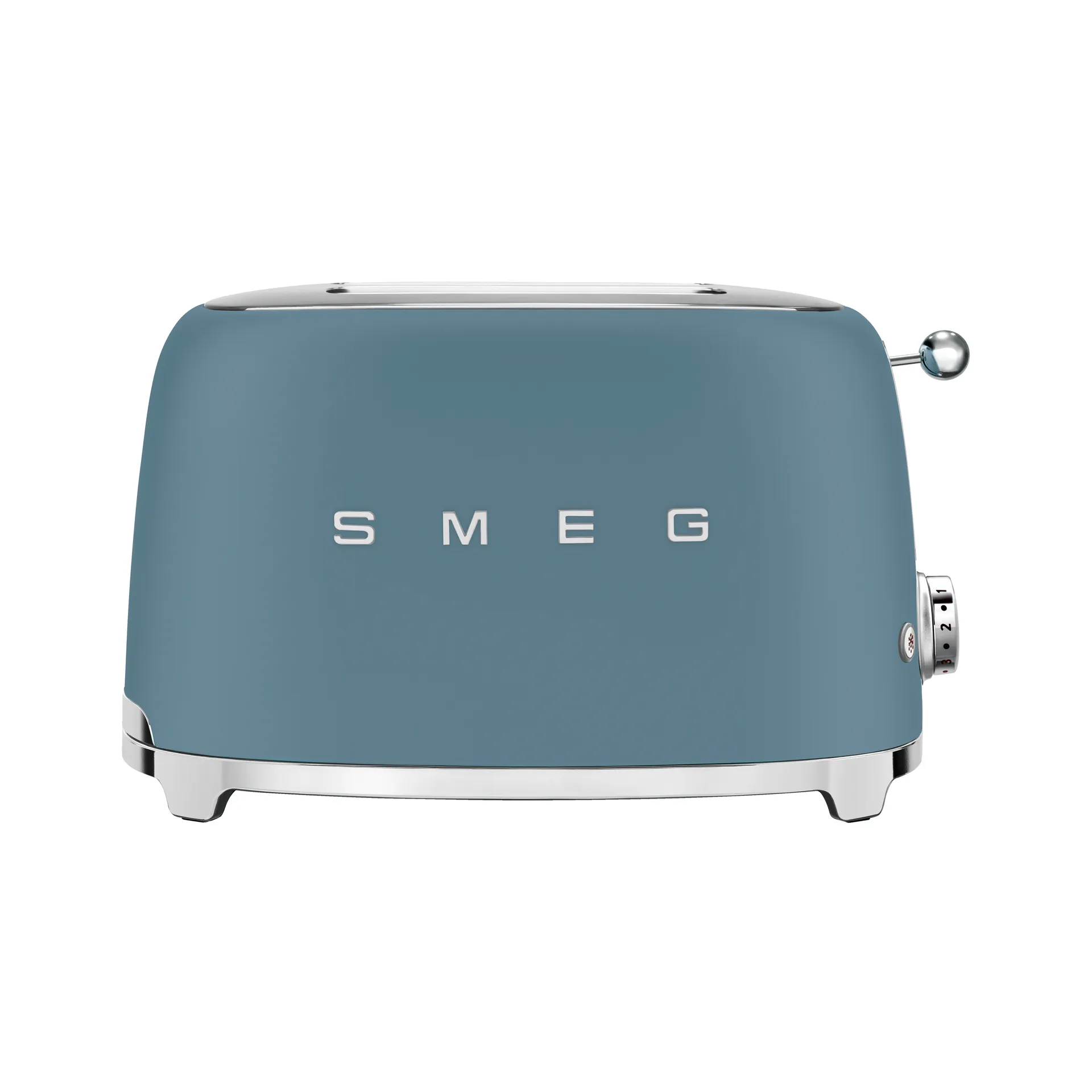 Smeg 50''s Style Brødrister TSF01SBMEU Storm Blue, 2 skive(r), Blå, Rustfrit stål, Storm Blue, Knapper, Rustfrit stål