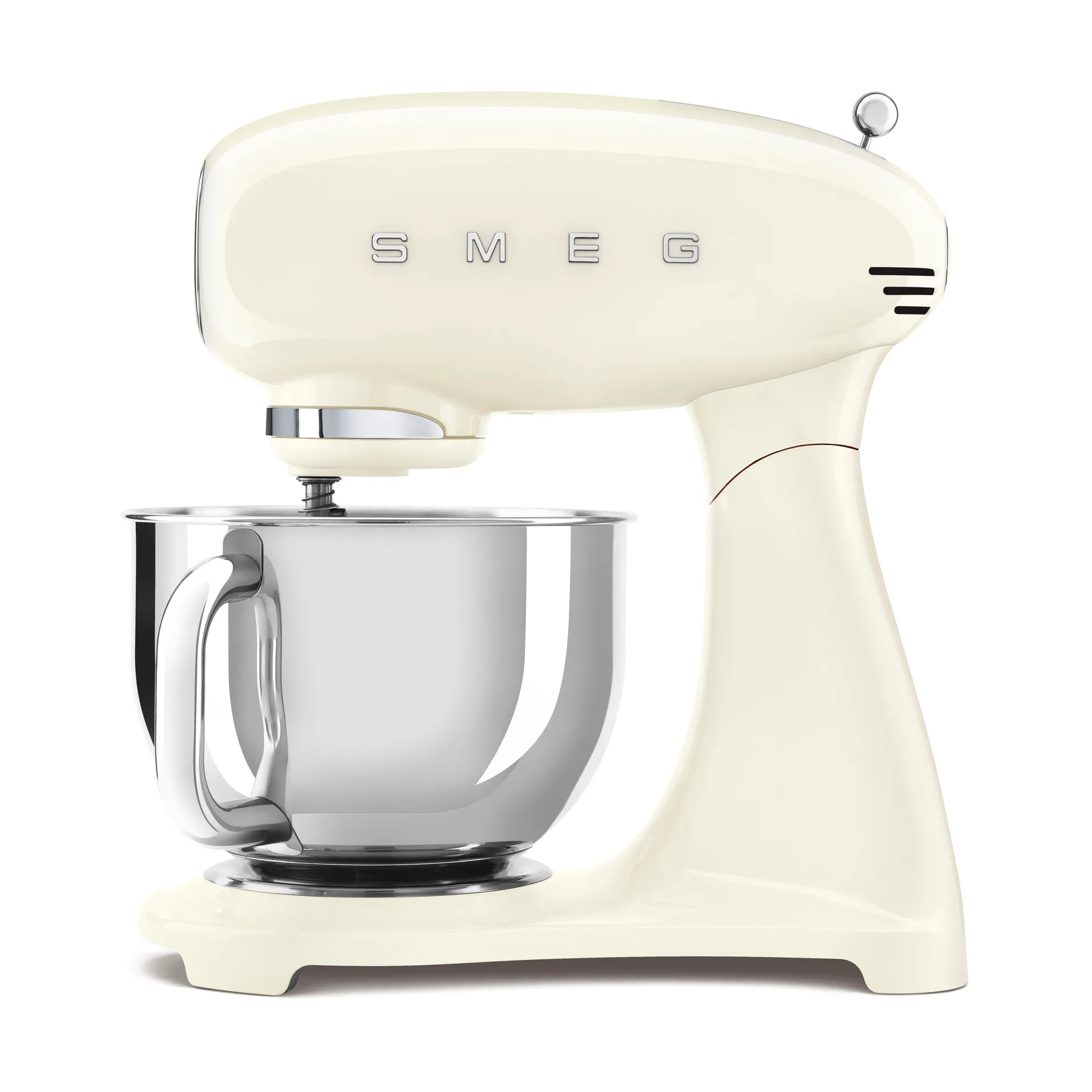 Smeg 50''s Style Køkkenmaskine SMF05CREU Creme, Bordmixer, Cremefarvet, Slå, Mikse, Piskning, 1 m, 4,8 L, Løftestang