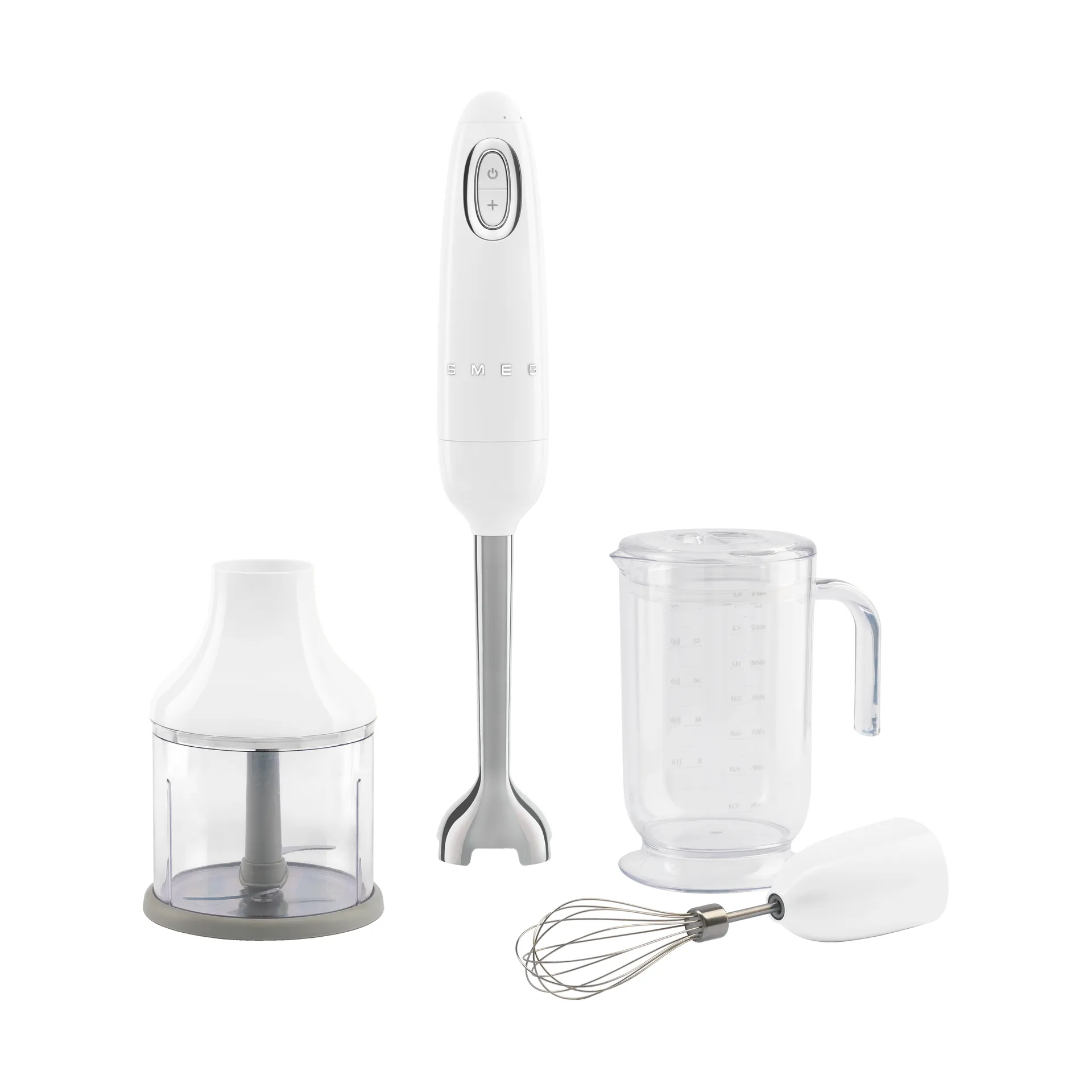 Smeg 50''s Style Stavblendere HBF03WHEU Hvid, Nedsænkning blender, 1,5 m, 700 W, Hvid