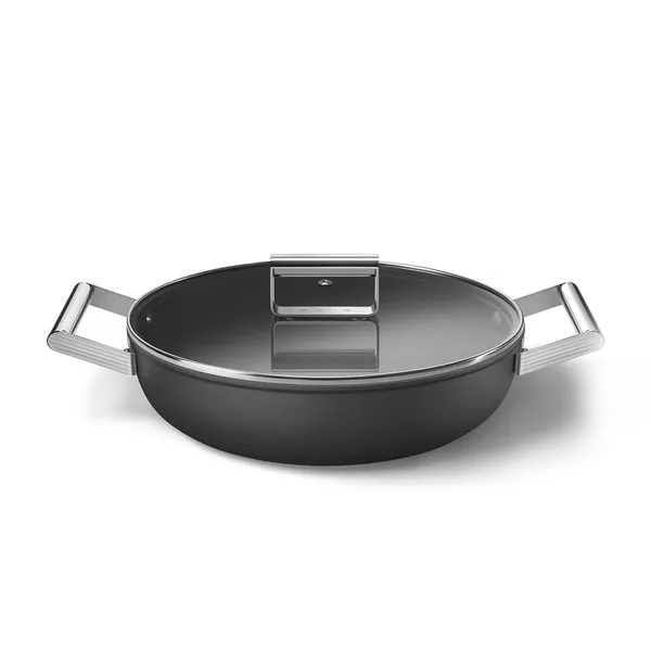 SMEG 50's Style traktörpanna med lock Ø28 cm
