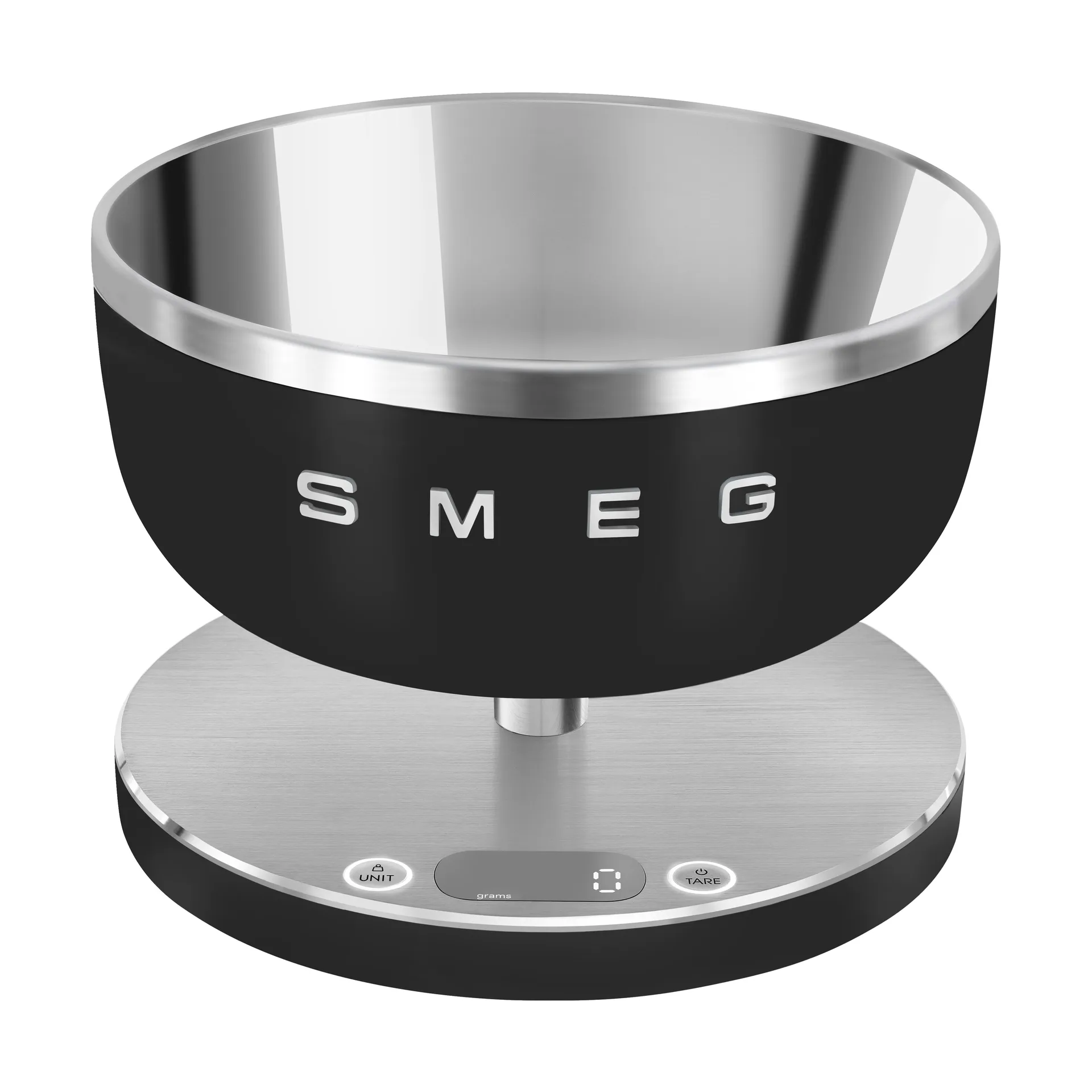 Smeg Collezione Køkkenvægte KSC01BLMWW Sort, Elektronisk køkkenvægt, 5 kg, 1 g, Sort, Rustfrit stål, Plast, Bordplade