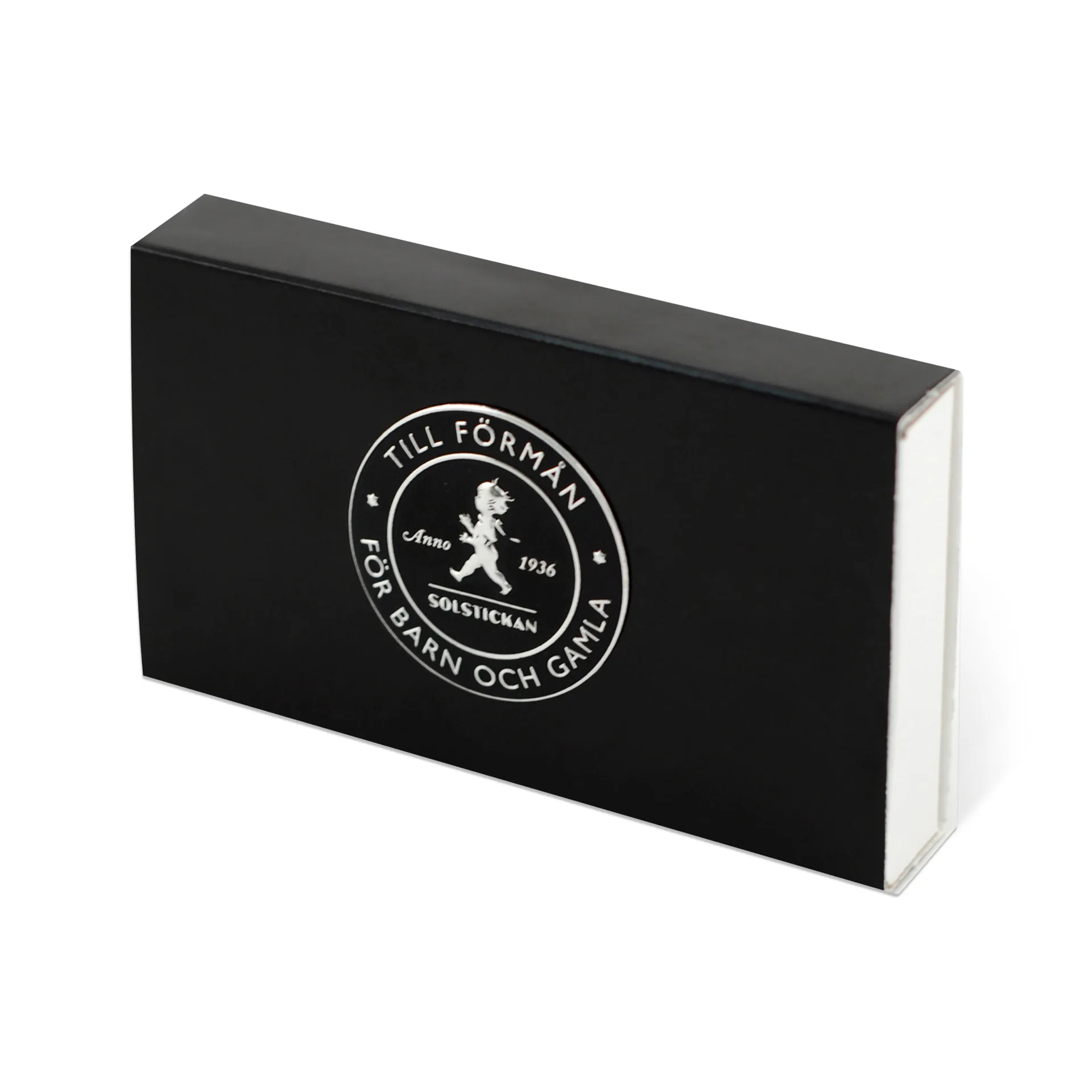 Solstickan Design Boîte d'allumettes Solstickan, lot de 30 Noir