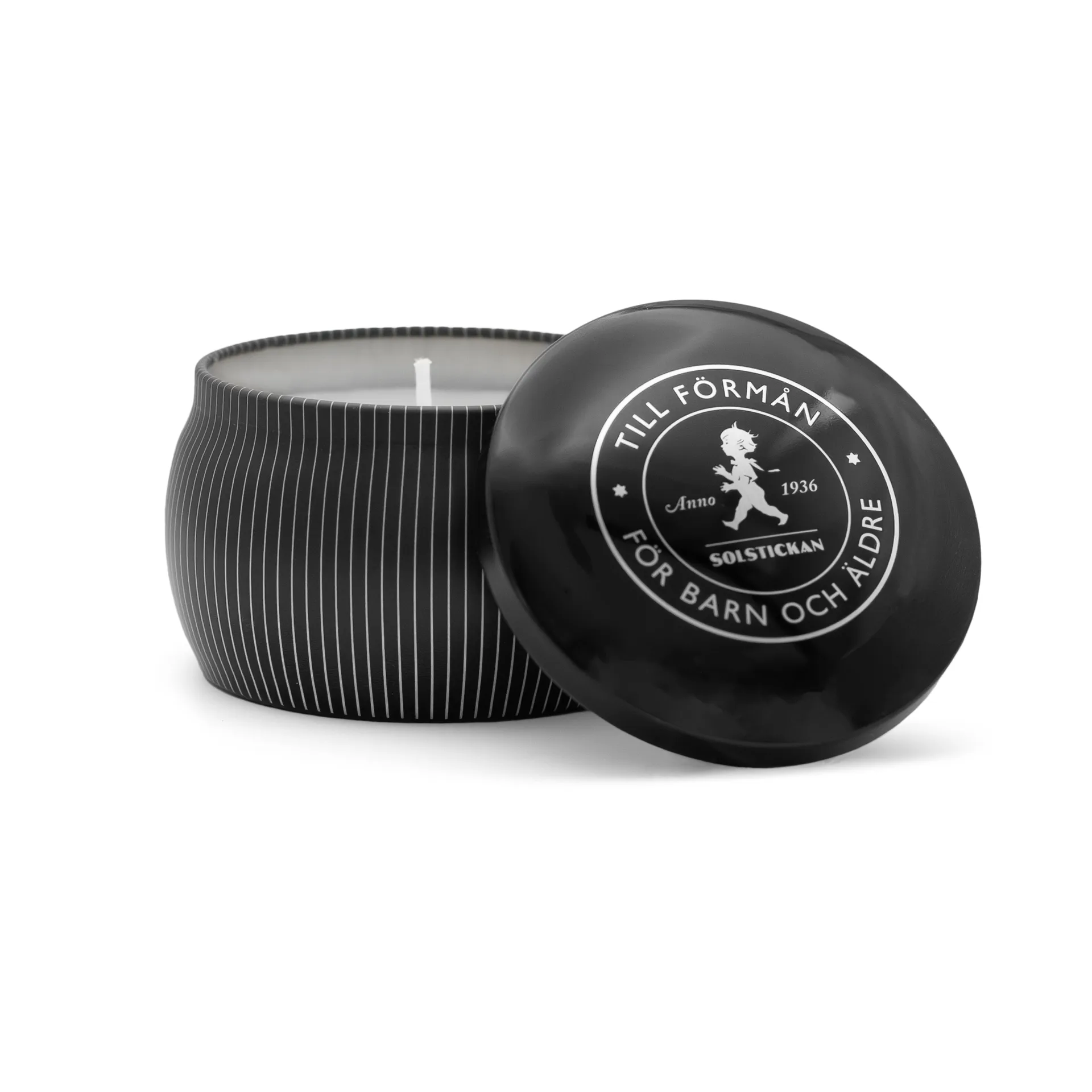 Solstickan Design Bougie parfumée Solstickan 25 h Noir-cèdre