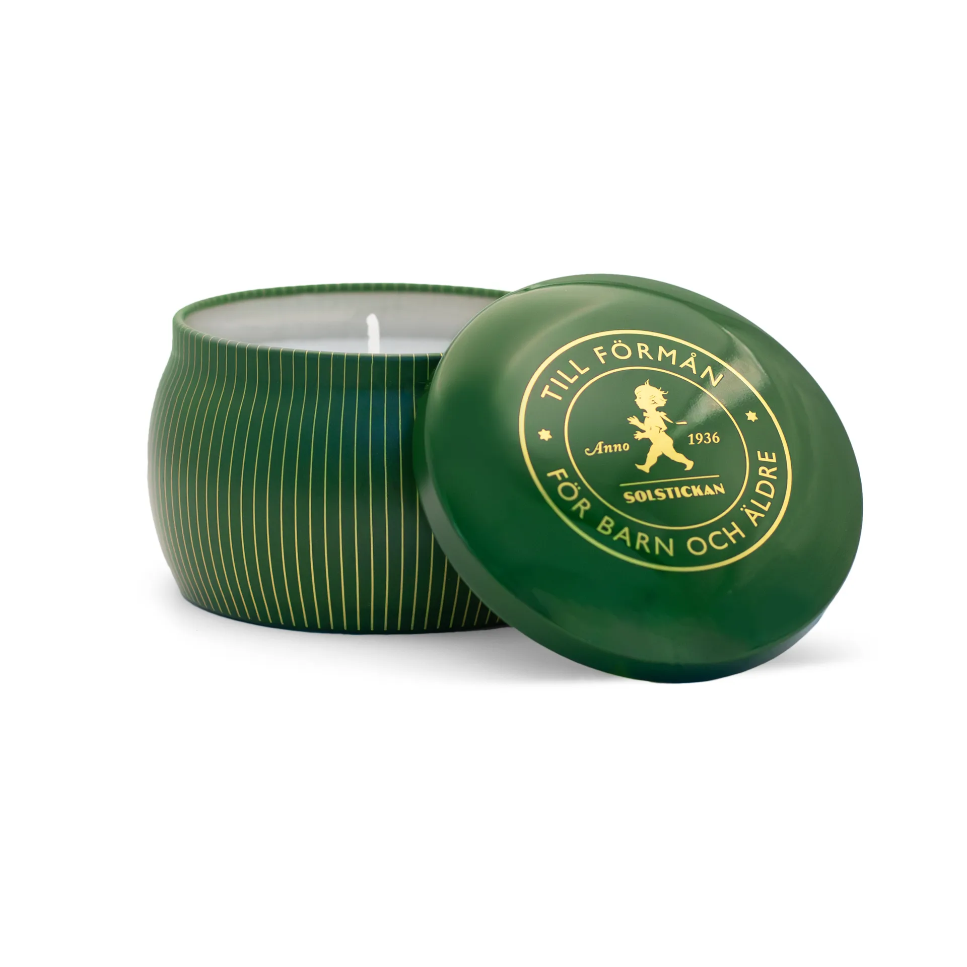 Solstickan Design Bougie parfumée Solstickan 25 h Vert-Forêt conifère