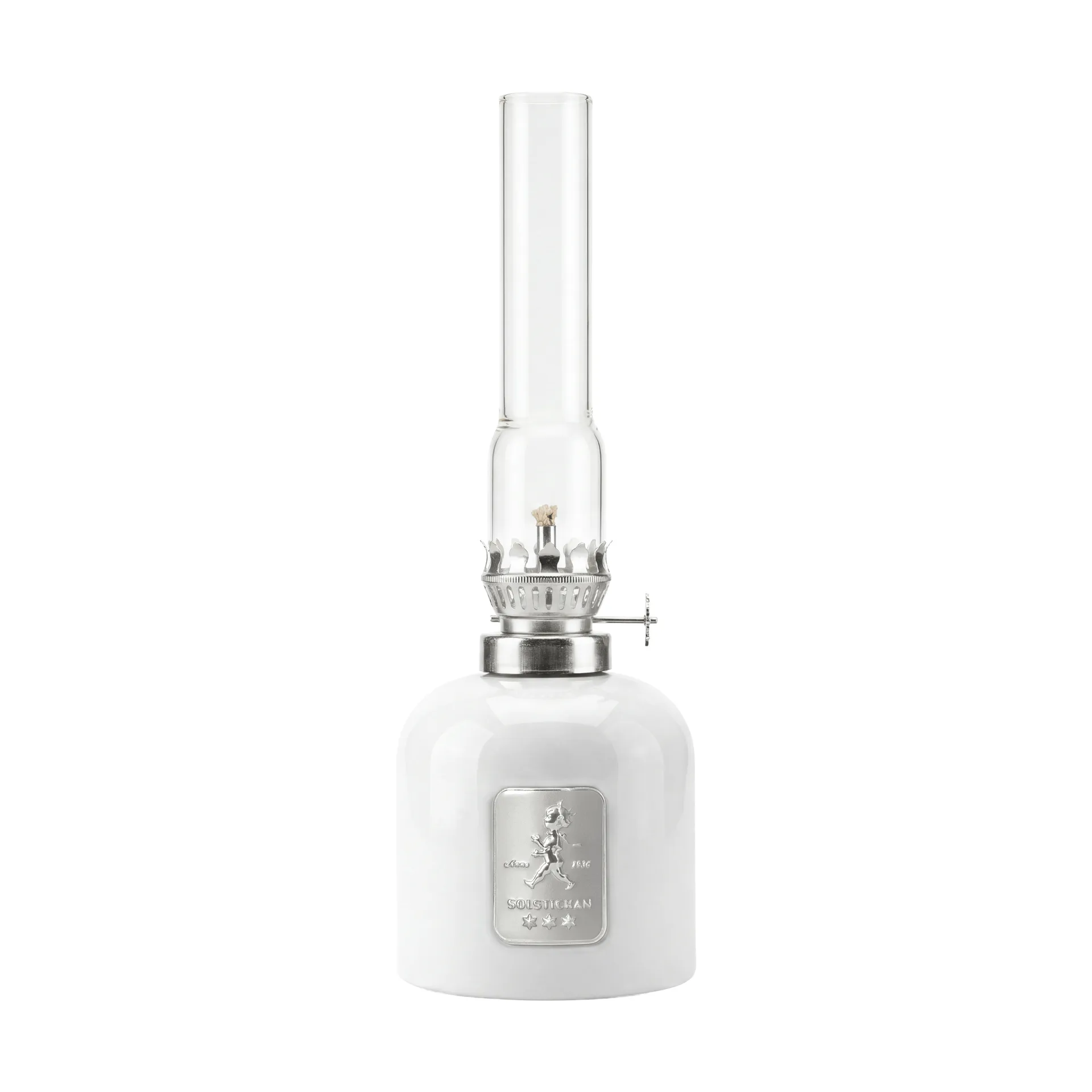 Solstickan Design Lampe à pétrole Solstickan Blanc, Ø8x24 cm