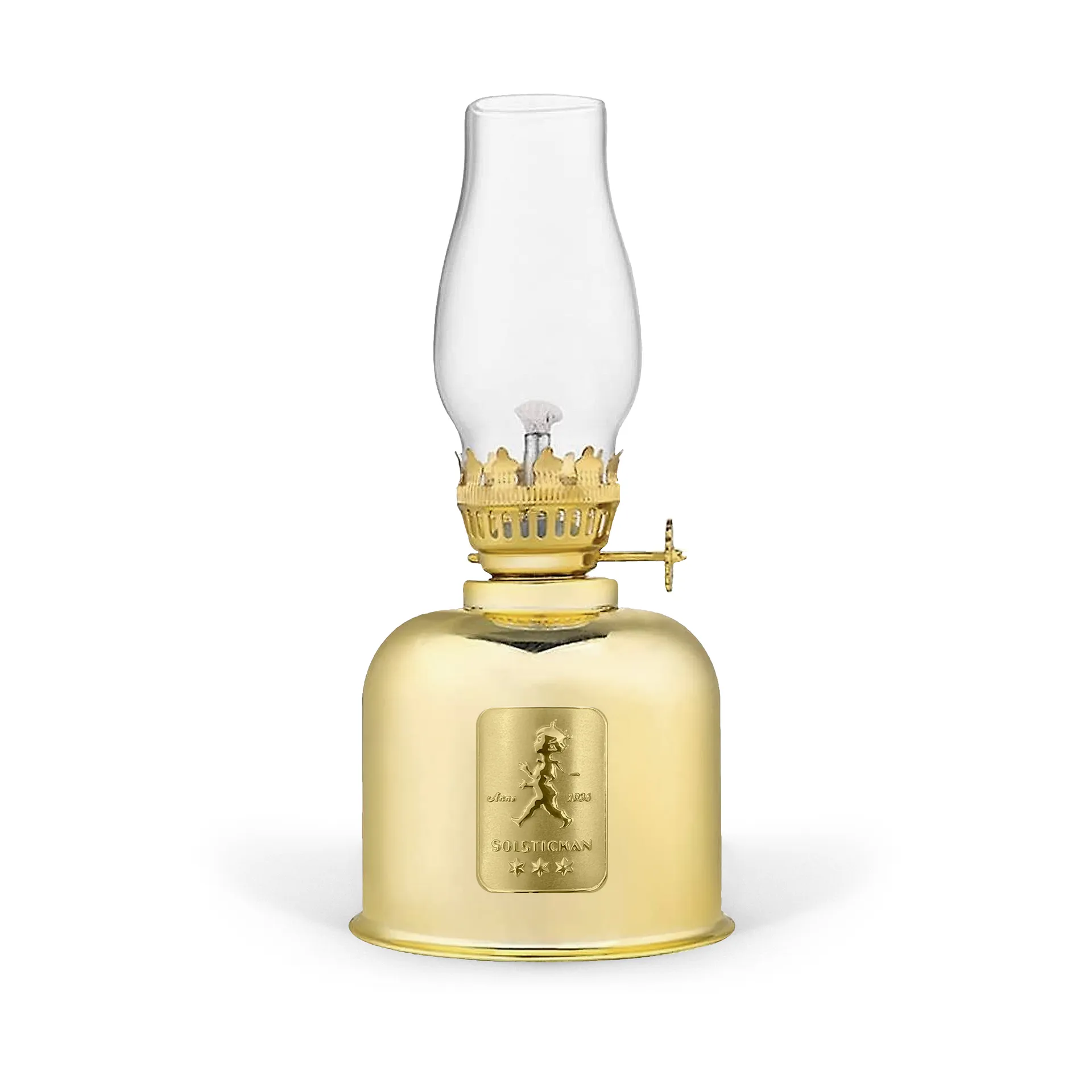 Solstickan Design Lampe à pétrole Solstickan doré, Ø8,5x20cm