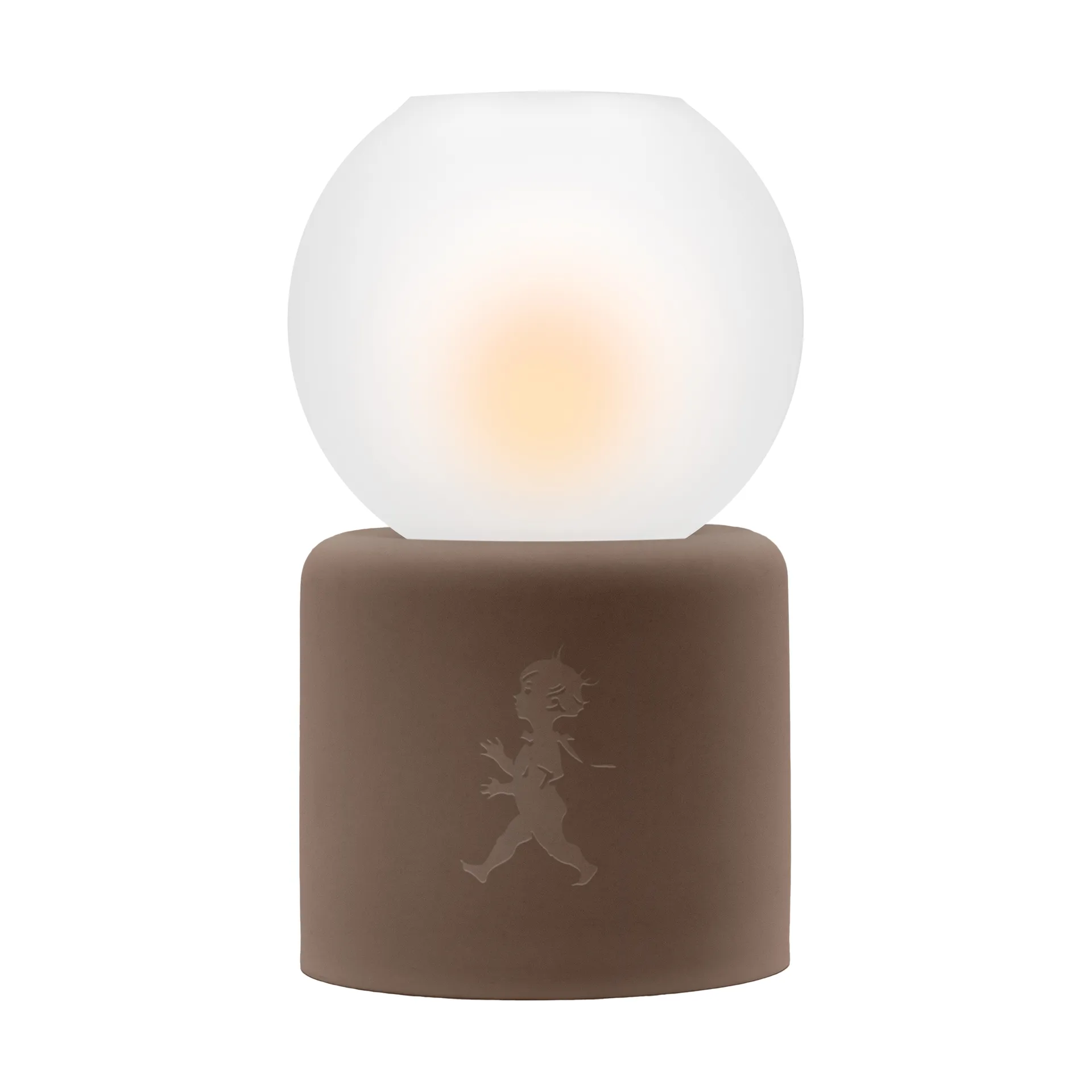 Solstickan Design Photophore Globe Ø9,5x17 cm Marron