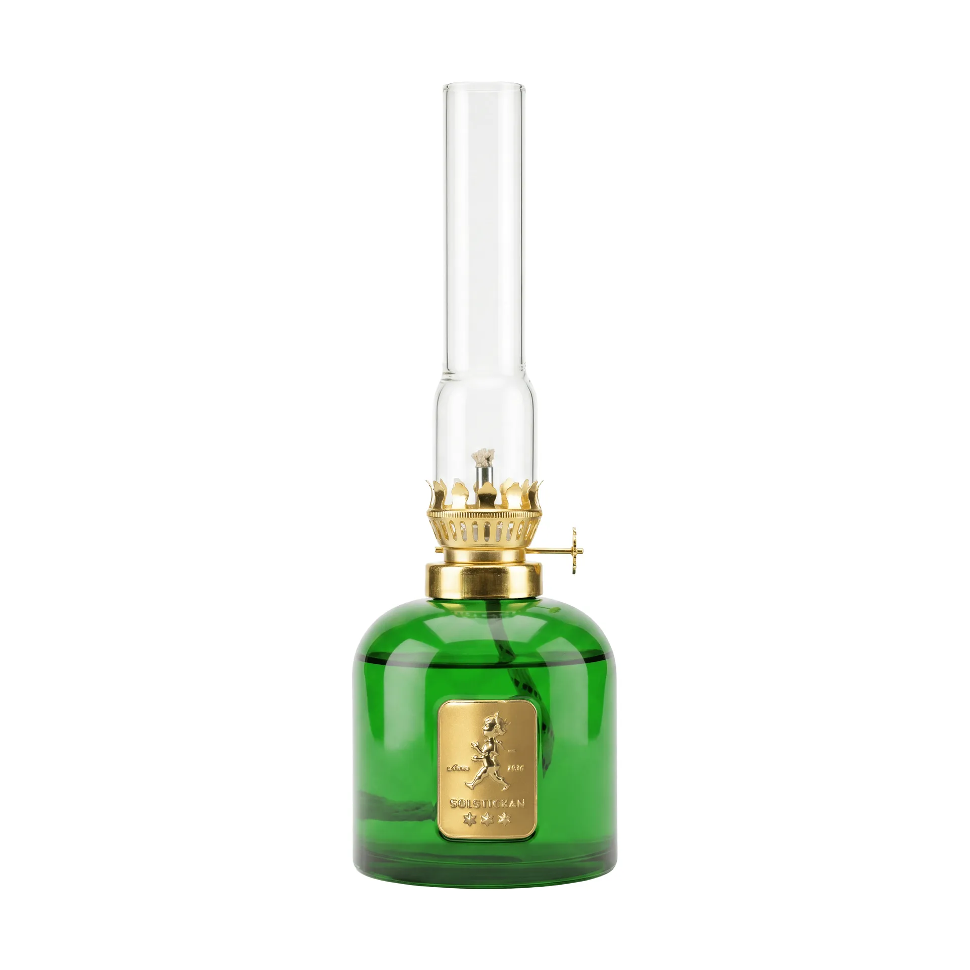 Solstickan Design Solstickan petroleumslampe Grøn, Ø8x24 cm