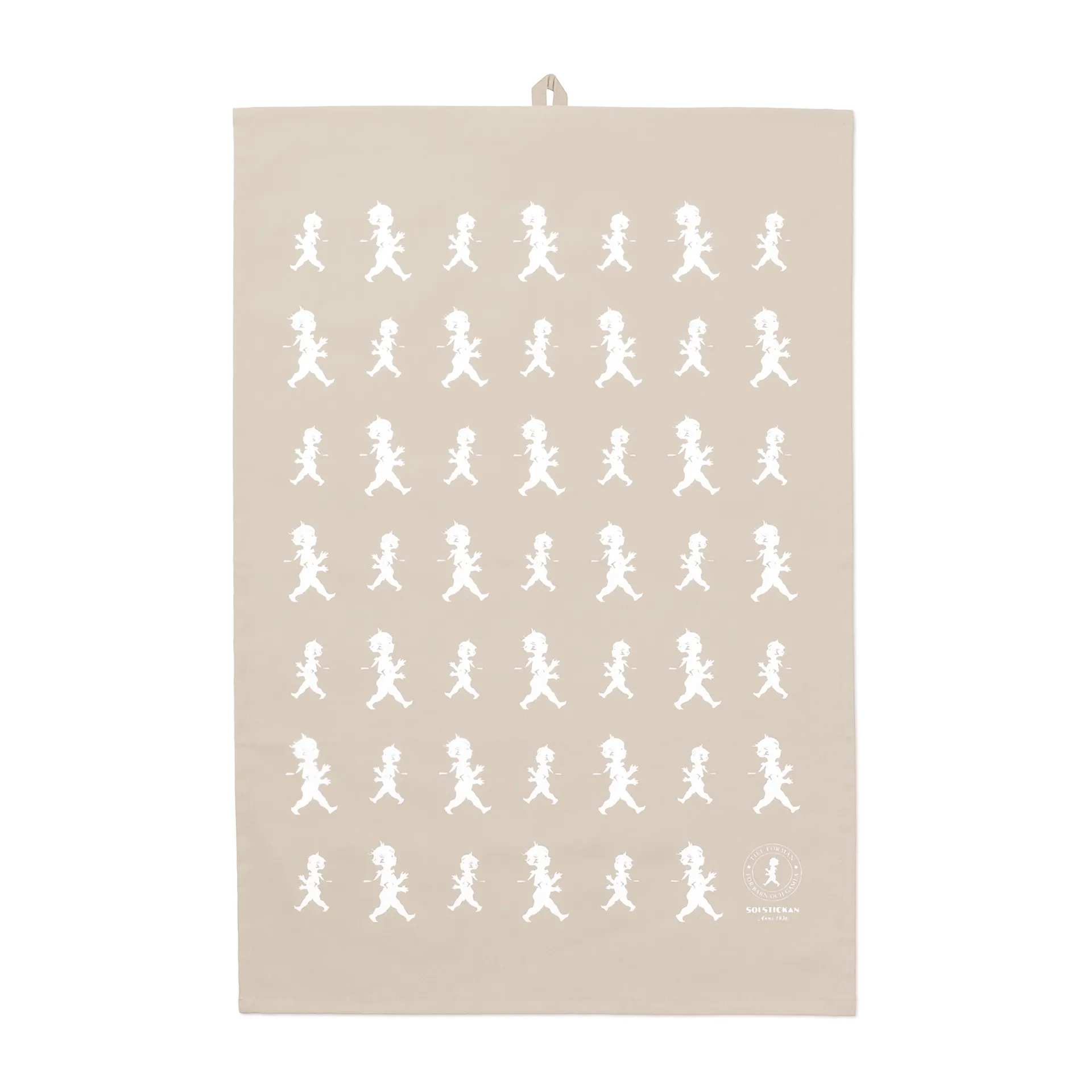 Solstickan Design Solstickan viskestykke 50x70 cm Sand/Hvid