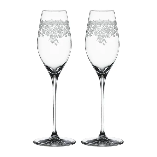 Arabesque champagneglas 30 cl 2-pack, Klar