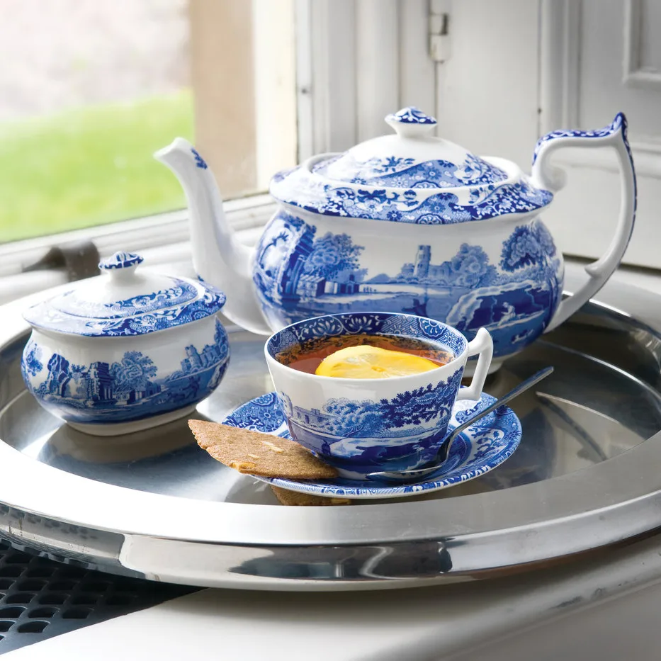 Blue Italian Breakfast cup and saucer - Spode | KitchenTime