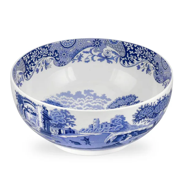 Blue Italian skål rund, Ø 27,5 cm