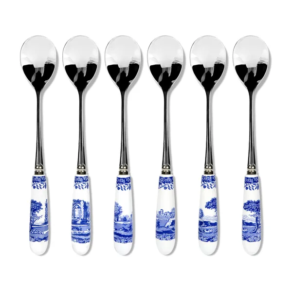 Blue Italian tesked 6-pack, Keramik-rostfritt stål