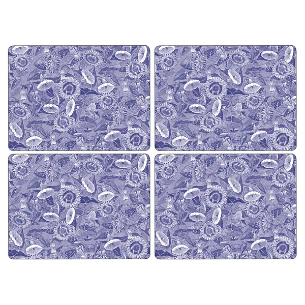 Blue Room Sunflower bordsunderlägg 30x40 cm 4-pack, Blå
